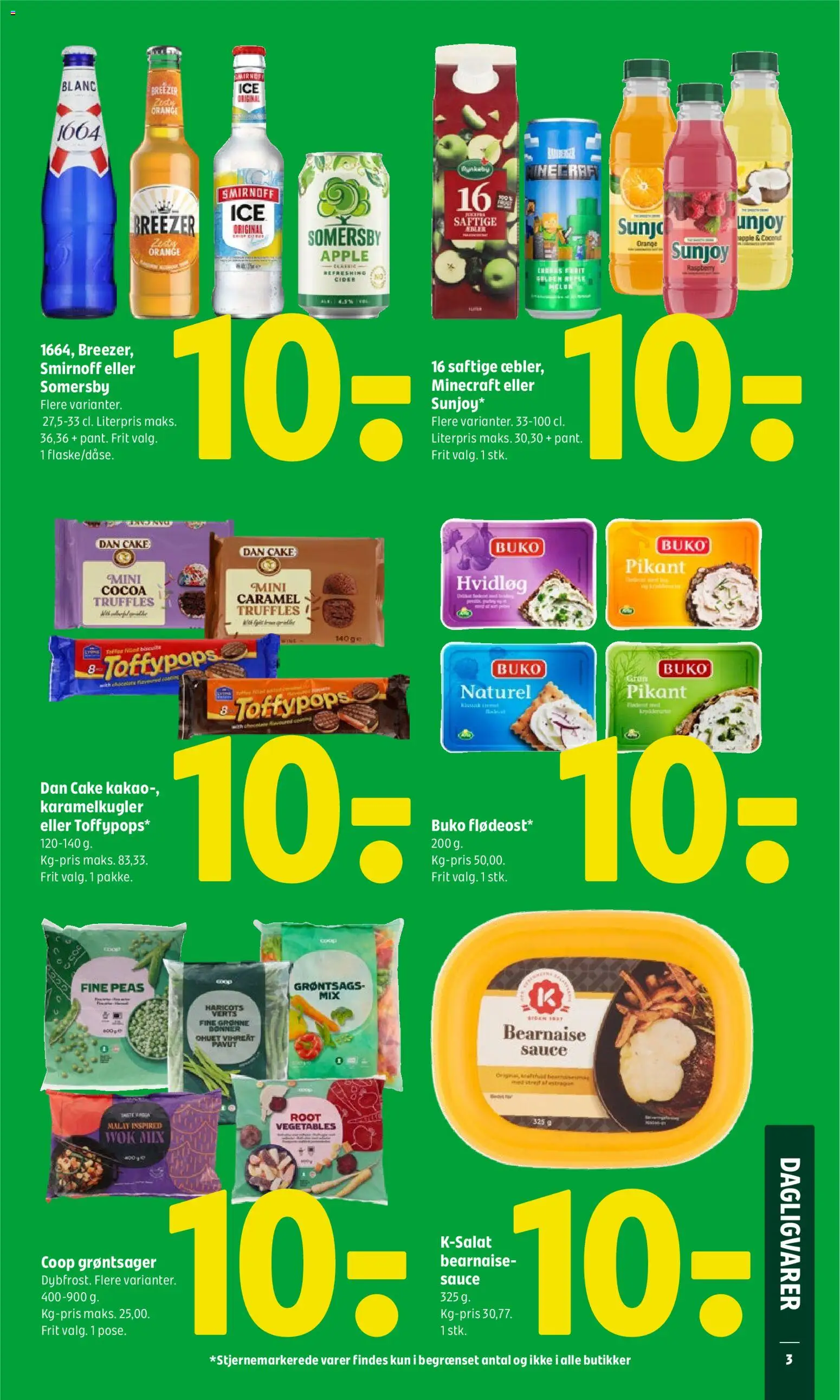 Coop 365 tilbudsavis – gyldig fra 11.06.2026 | Side: 3 | Produkter: Cookies, Cider, Hvidløg, Kakao