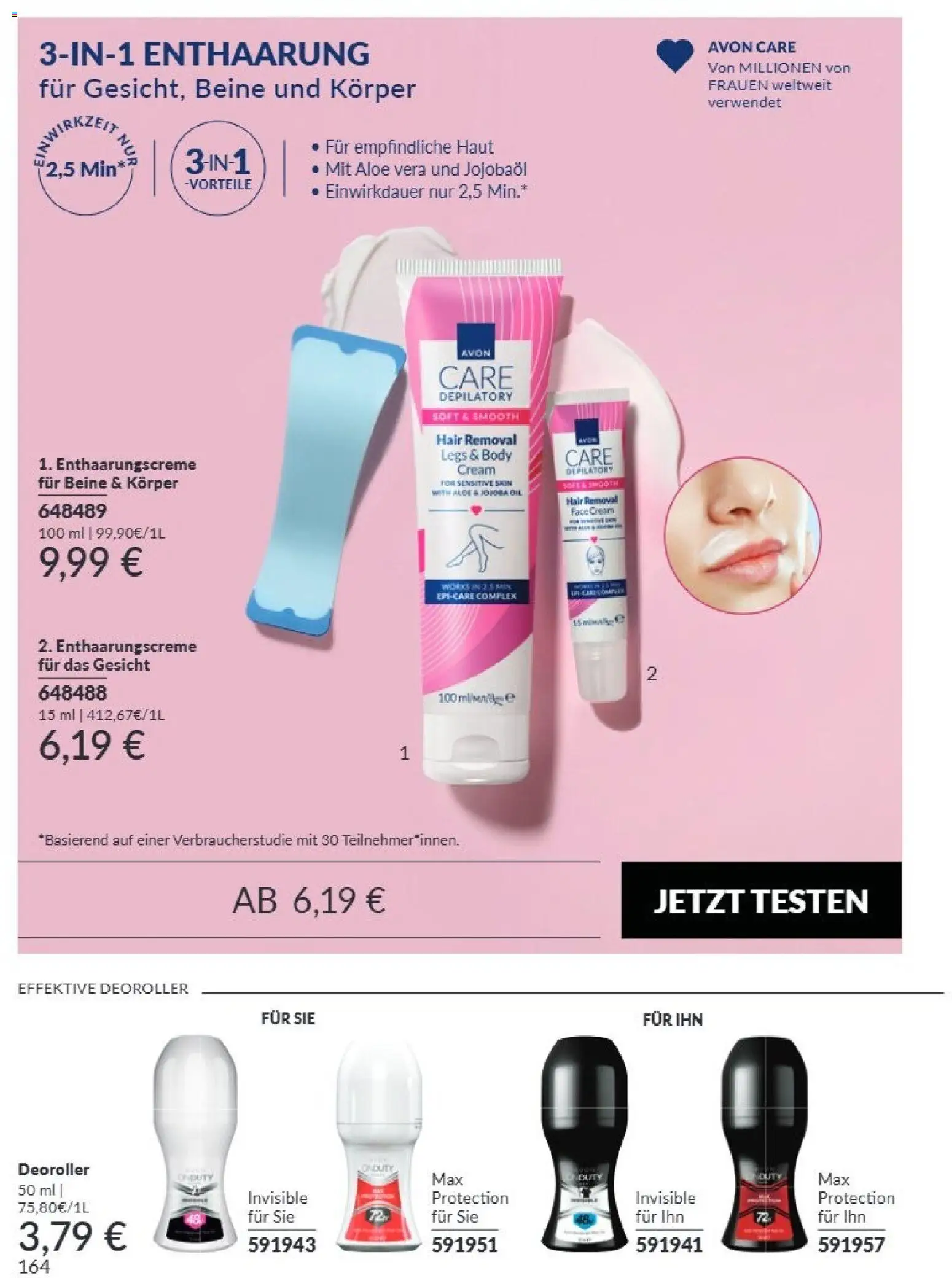 AVON Katalog September 2026 – gültig ab 01.09.2026 | Seite: 160 | Produkte: Enthaarungscreme