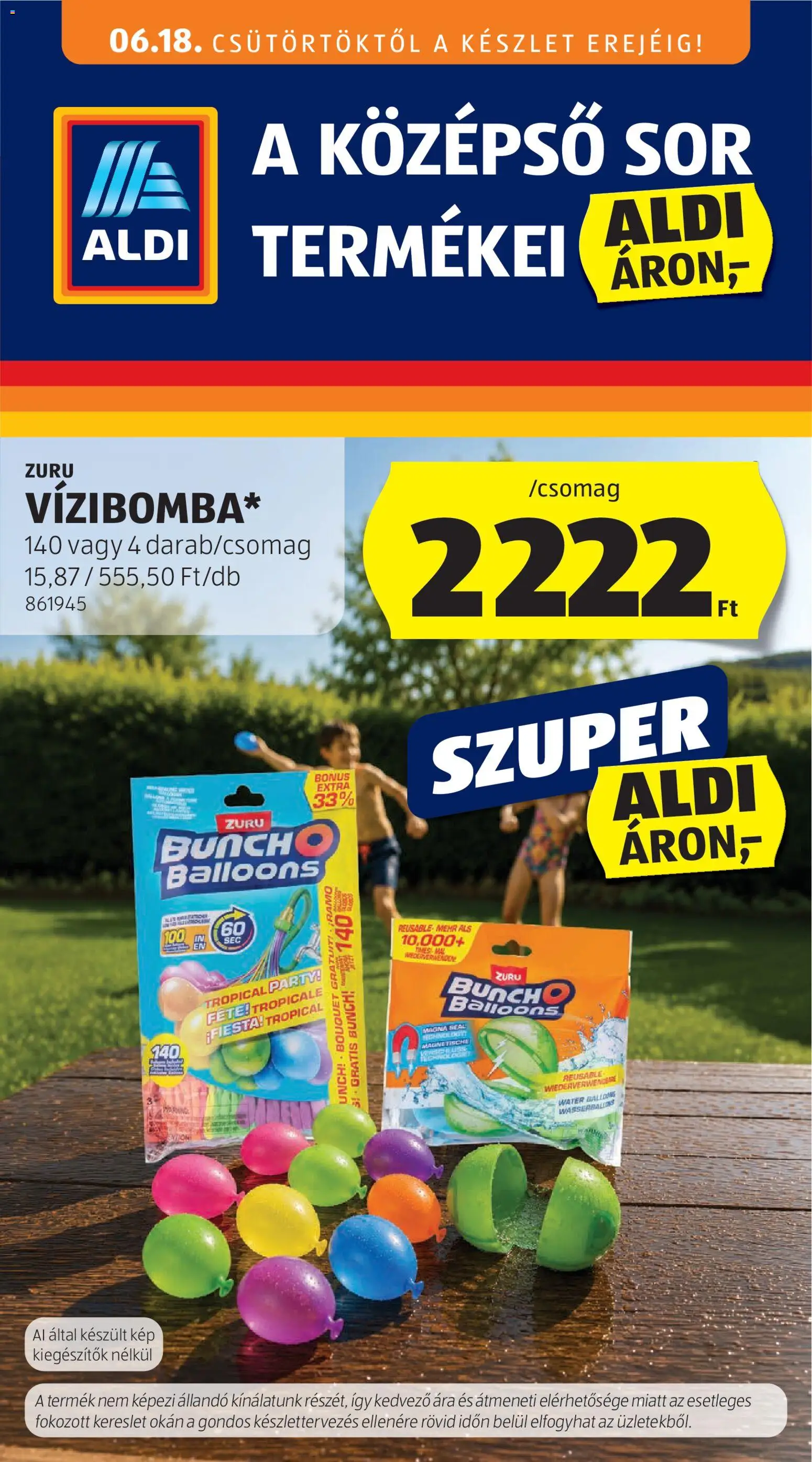 Aldi akciós ujság - amely érvényes a következő dátumtól: 18.06.2026 | Oldal: 1