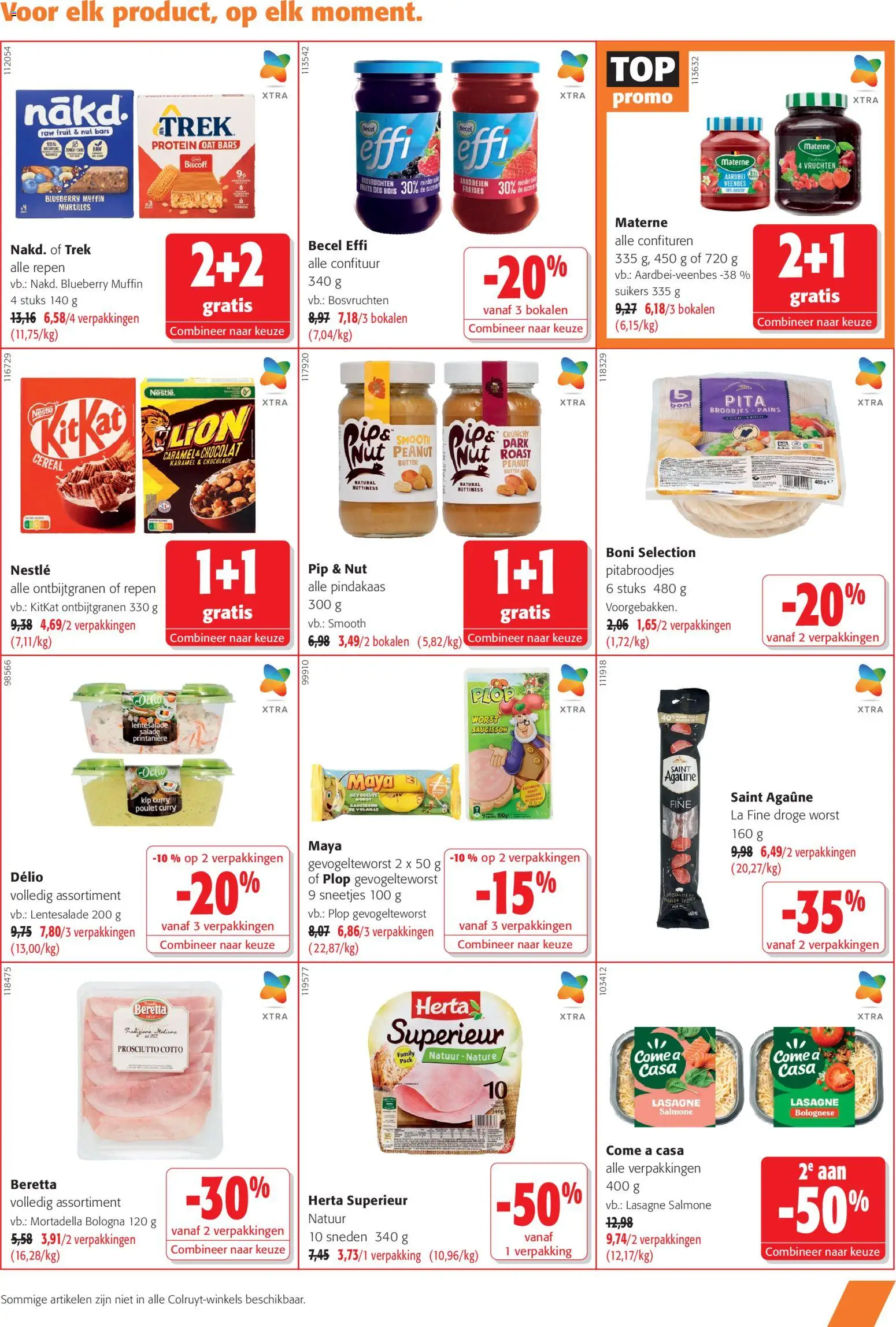 {H1} | Pagina: 11 | Producten: Muffin, Prosciutto, Broodjes, Chocolade
