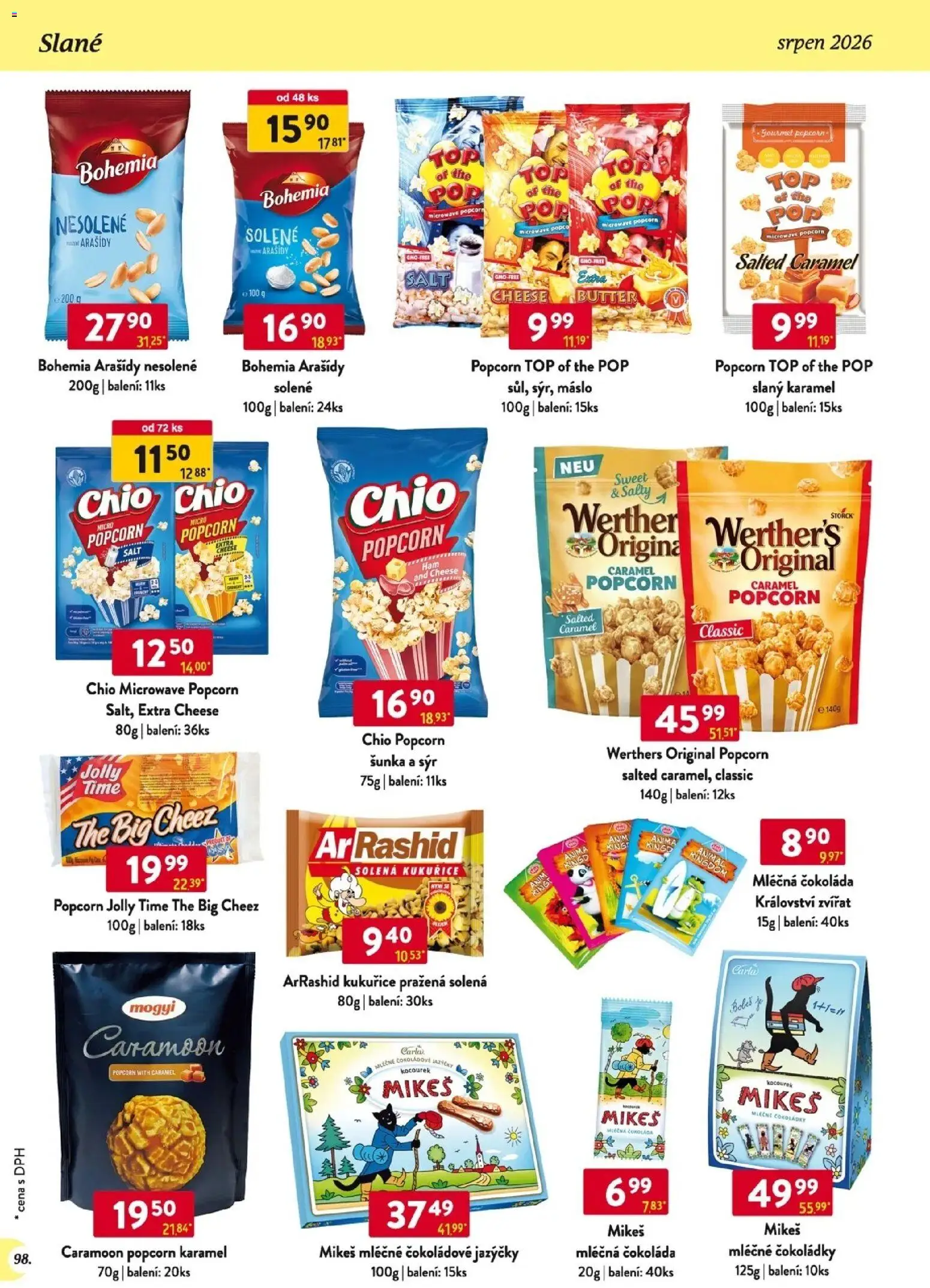 Astur & Qanto leták - Velkoobchod 08/2026 od 01.08.2026 | Strana: 99 | Produkty: Gourmet, Šunka, Arašídy, Popcorn
