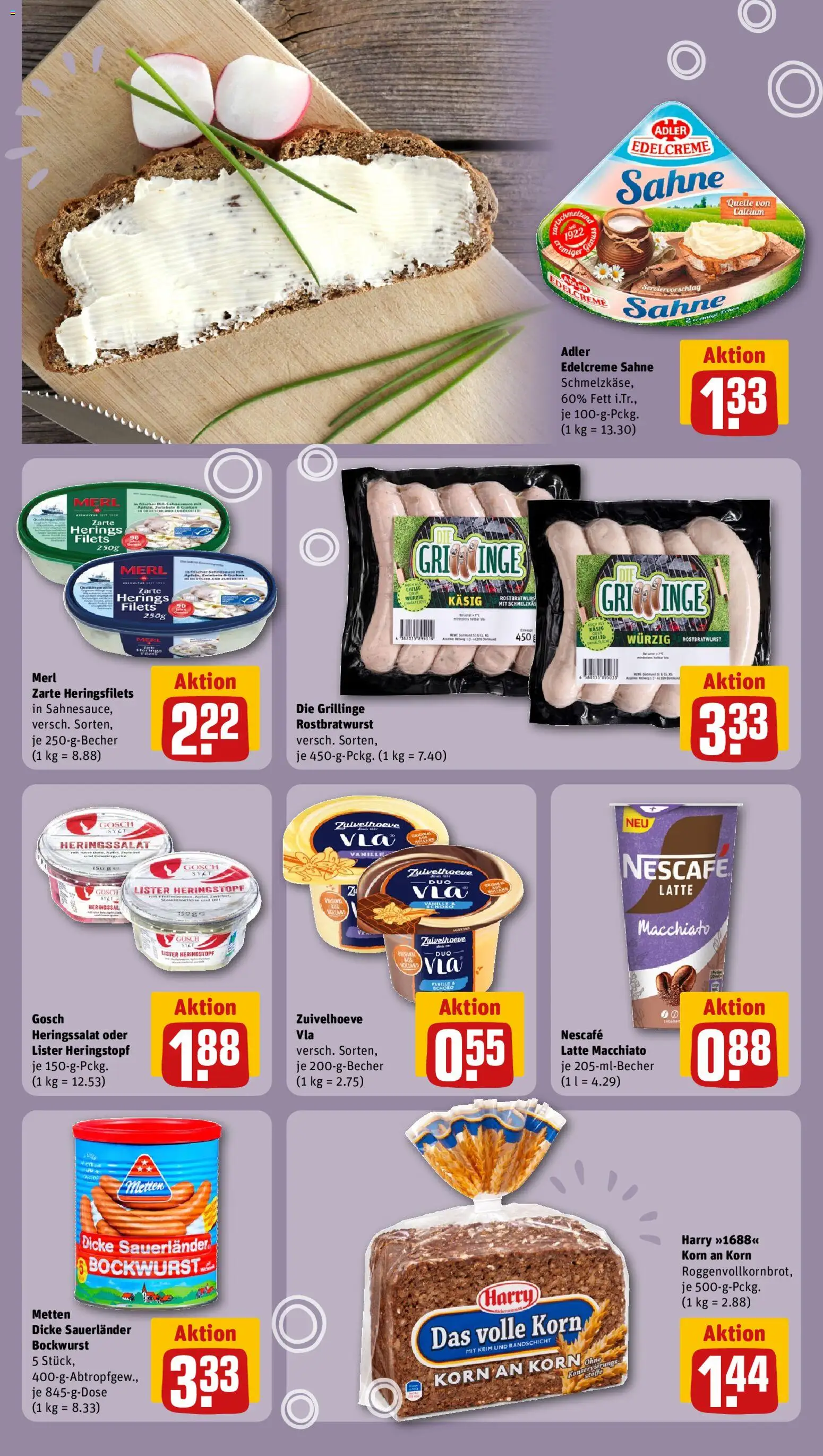 Rewe ihr Kaufpark Prospekt – gültig ab 31.08.2026 | Seite: 19 | Produkte: Bockwurst, Nescafe, Vanille, Sahne
