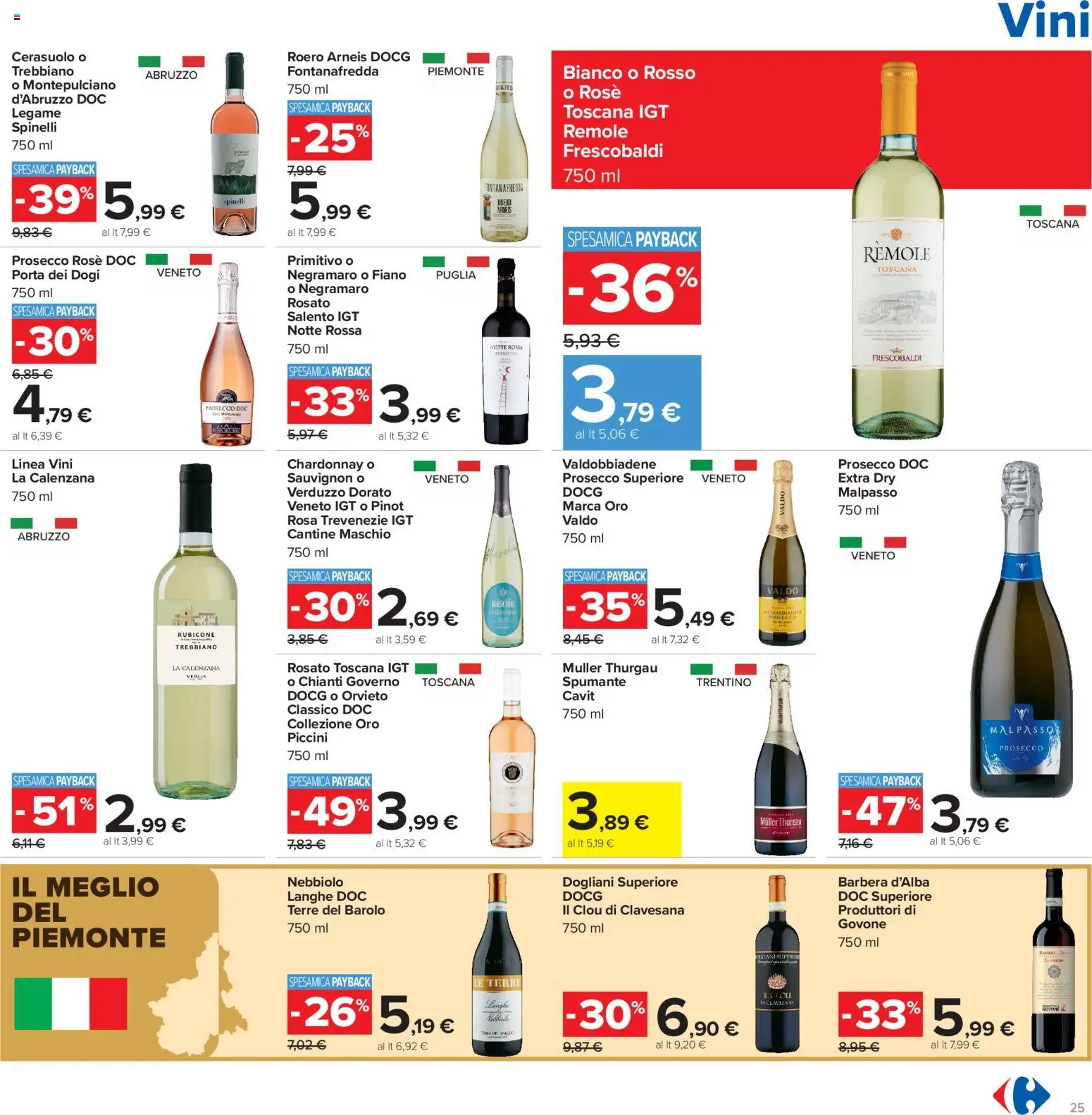 Volantino Carrefour del 13/07/2026 | Pagina: 25 | Prodotti: Prosecco, Spumante