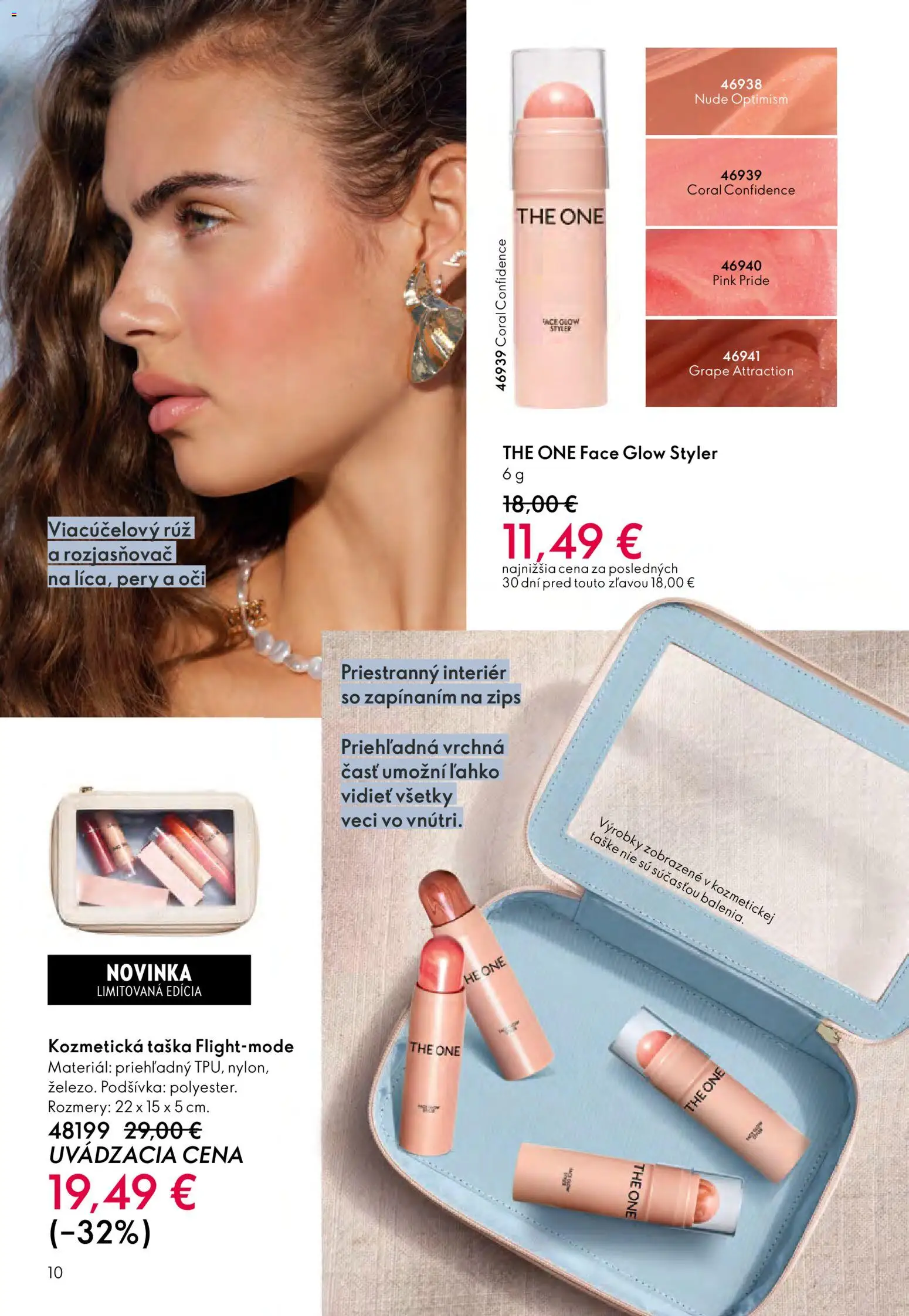 Nové Oriflame akcie – leták je platný od 27.05.2026 | Strana: 10 | Produkty: Rozjasňovač, Taška