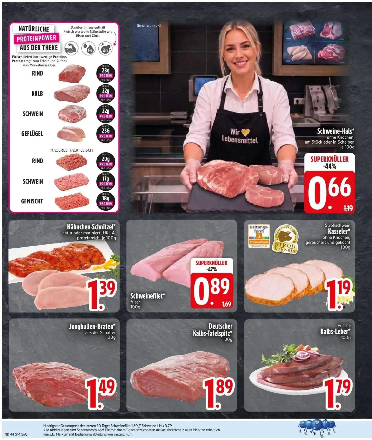 Edeka Prospekt Rottach-Egern (ab 26.10.2026) » Angebote Online | Seite: 16 | Produkte: Theke, Schweinefilet, Schulter, Fleisch