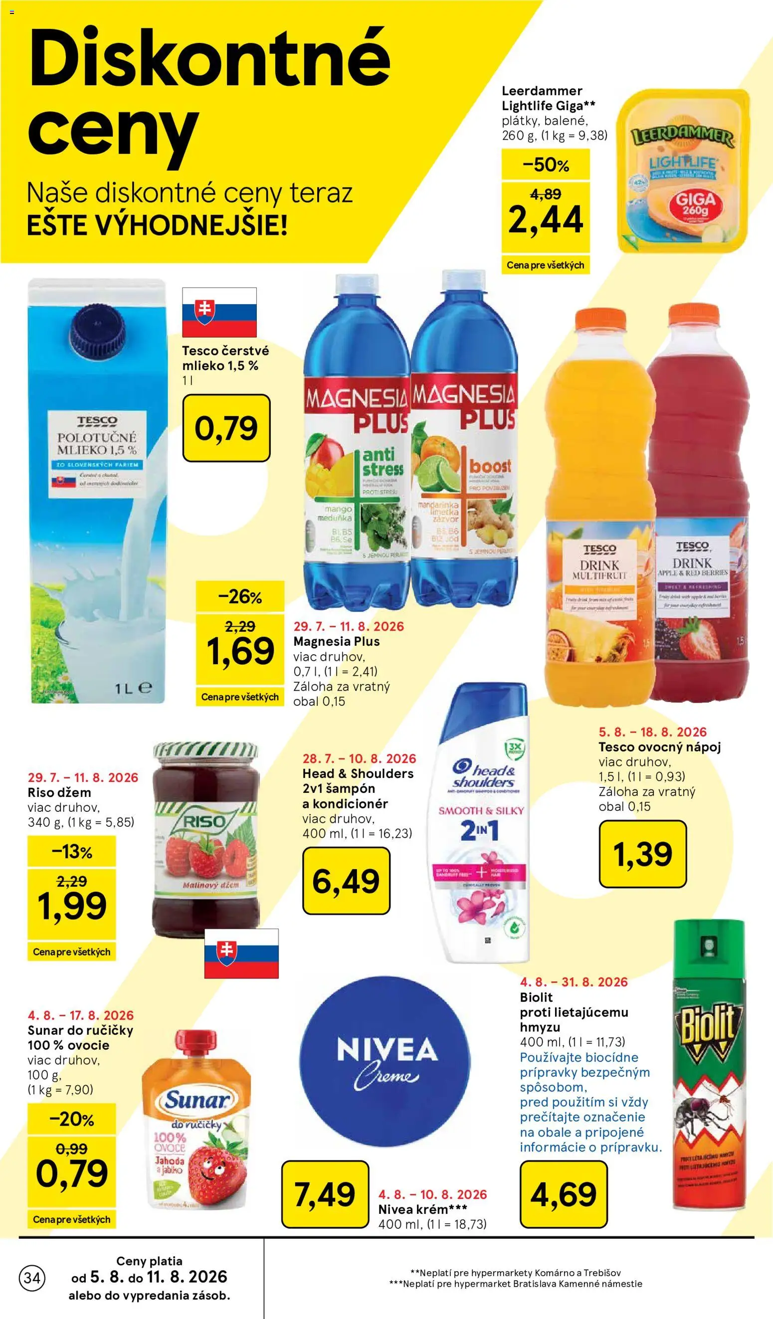 Nové Tesco akcie – leták je platný od 05.08.2026 | Strana: 34