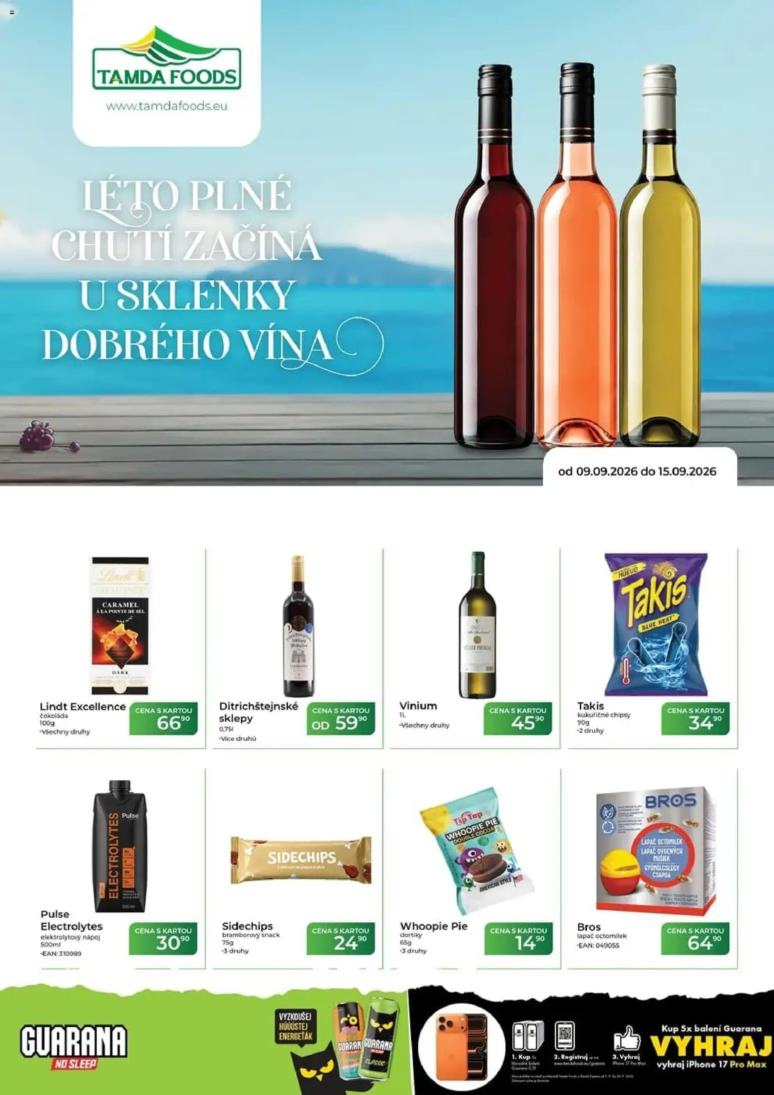 Tamda Foods leták od 16.09.2026 | Strana: 1 | Produkty: Lindt, Čokoláda, Iphone, Chipsy