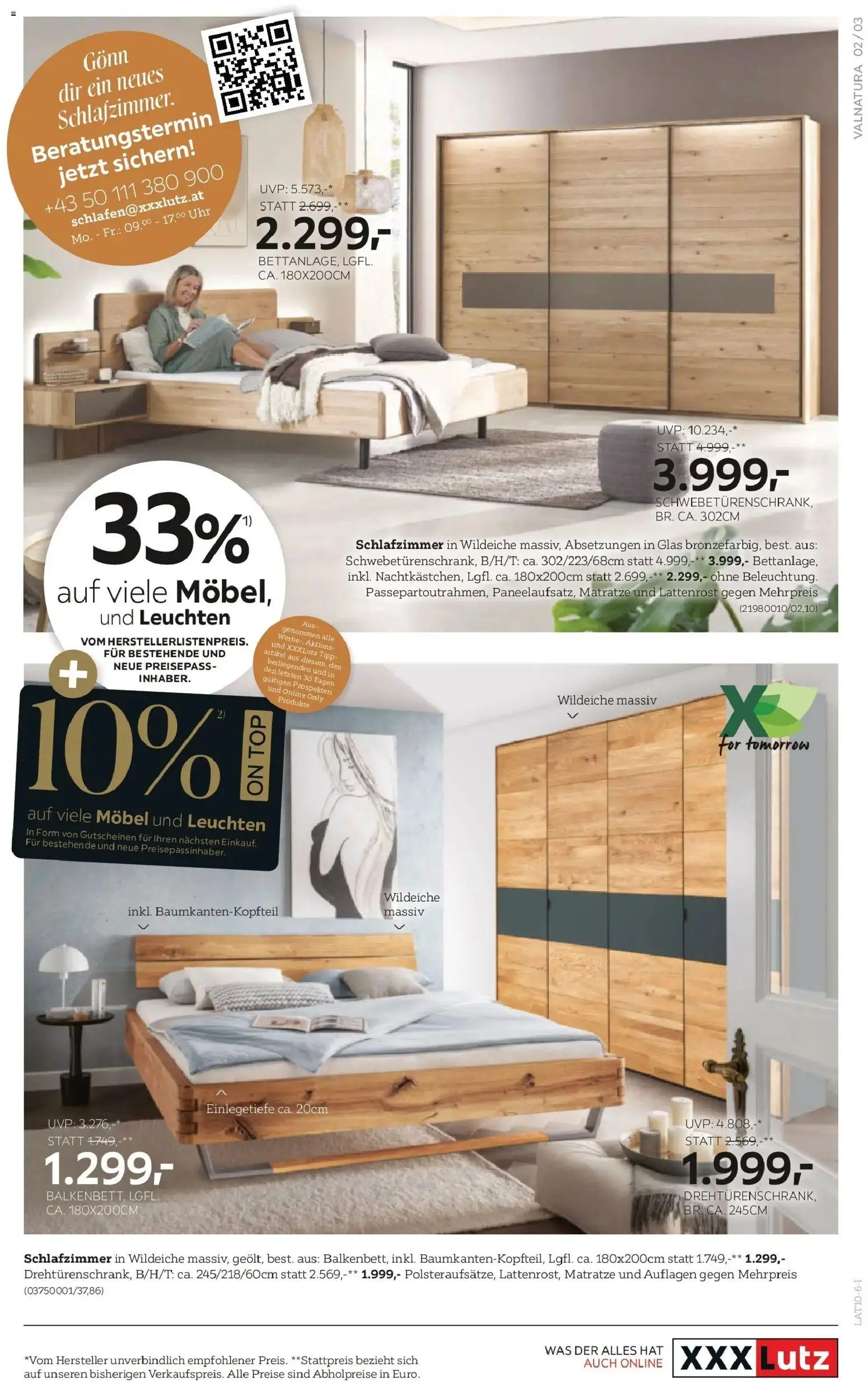 XXXLutz Valnatura gültig ab 13.10.2026 | Seite: 3 | Produkte: Uhr, Matratze, Lattenrost