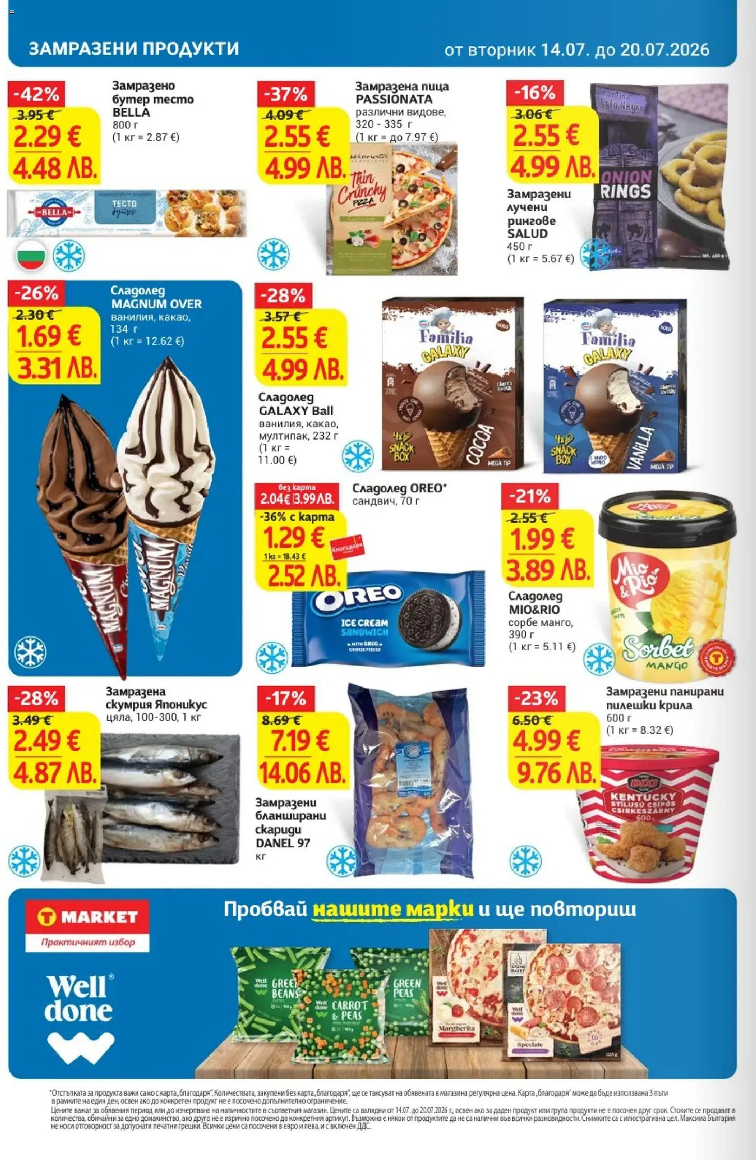 {H1} | Страница: 16 | Продукти: Пица, Сладолед, Скумрия, Тесто