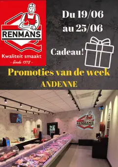 Renmans folder / publicité - Voorbeeld van een folder van Renmans, geldig van 19.06.2026