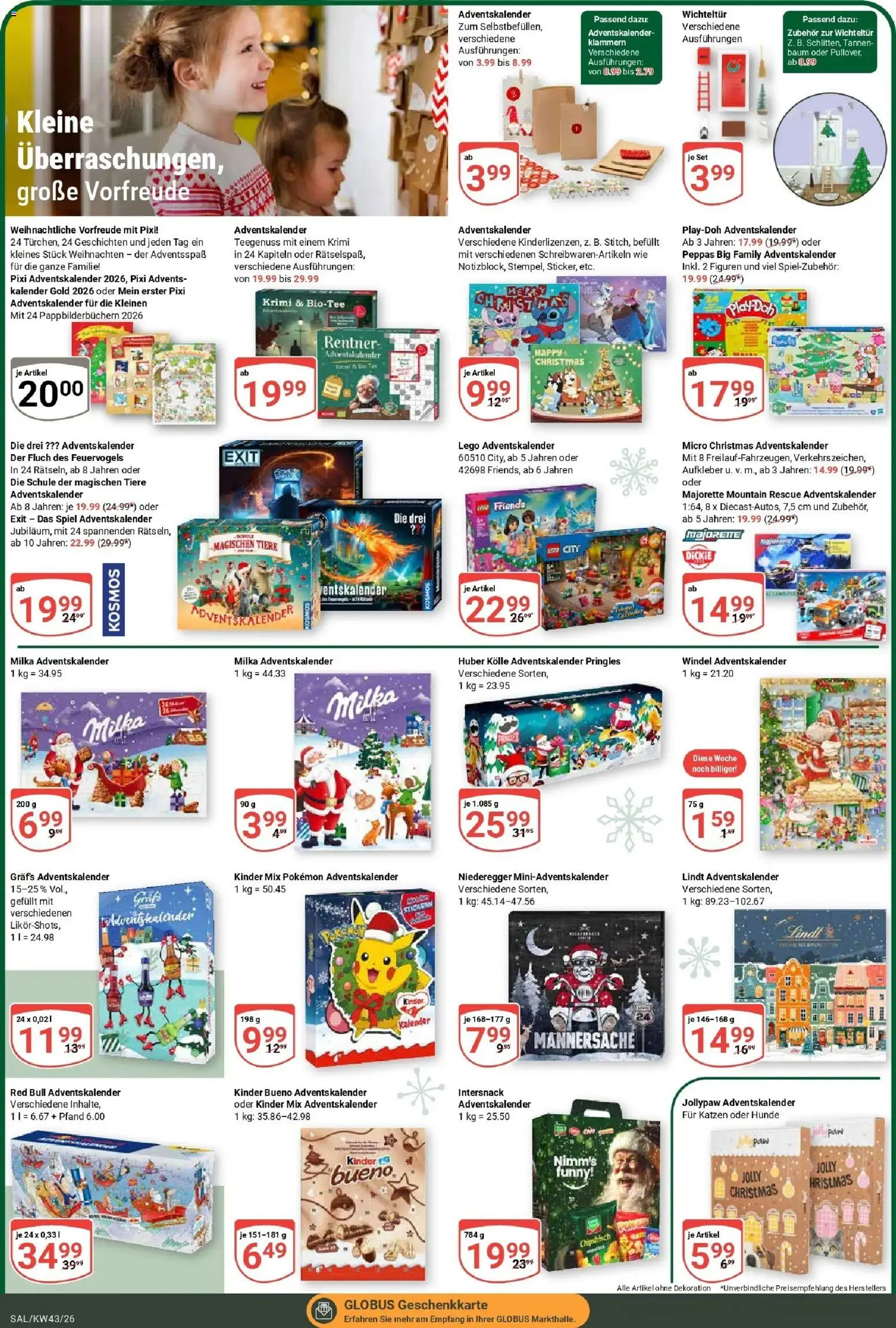Globus Prospekt Saarlouis (ab 19.10.2026) » Angebote online | Seite: 21 | Produkte: Spiel, Milka, Pringles, Lindt