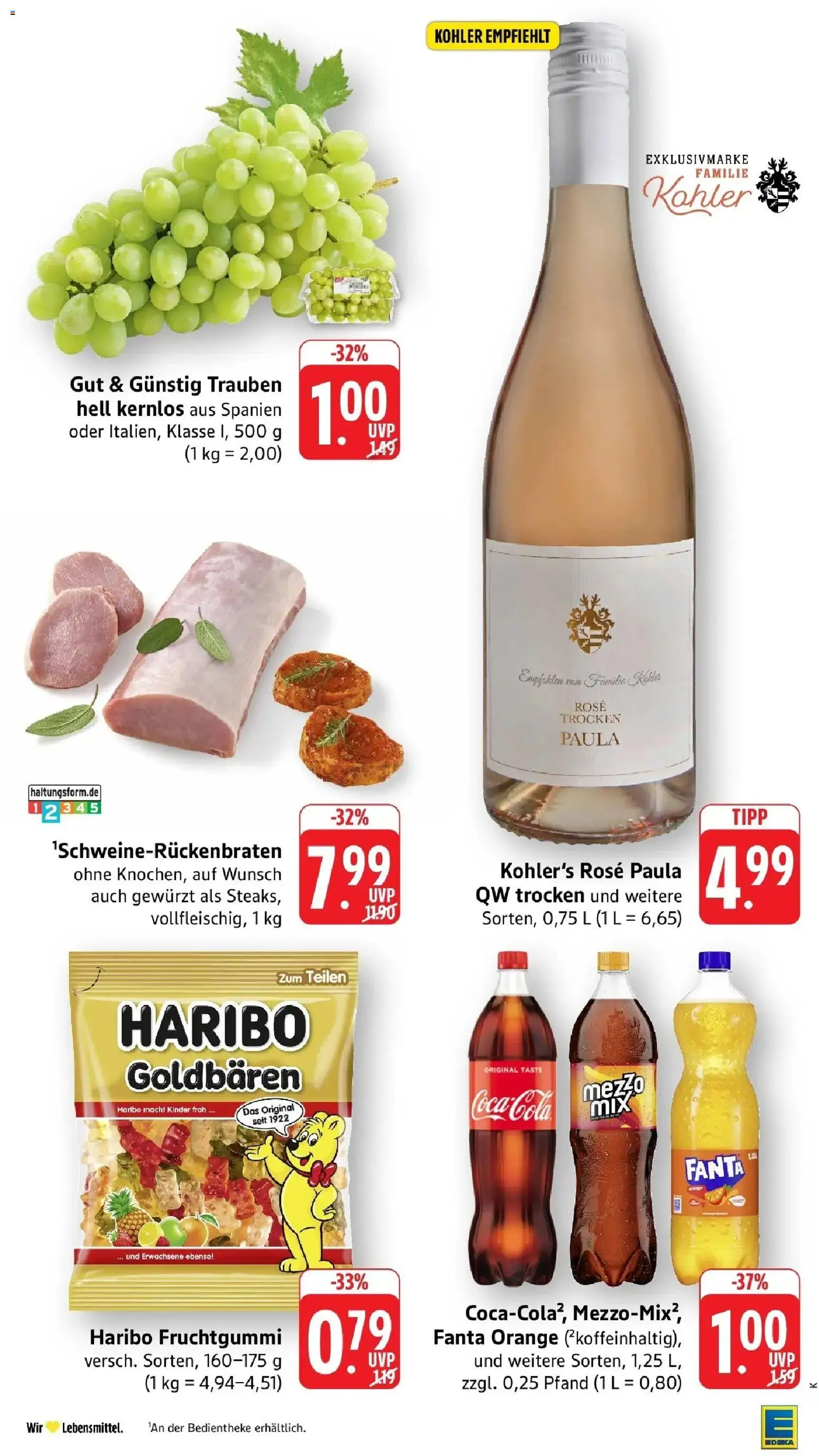 Edeka Prospekt Kehl (ab 24.08.2026) » Angebote Online | Seite: 2 | Produkte: Fanta, Haribo, Trauben