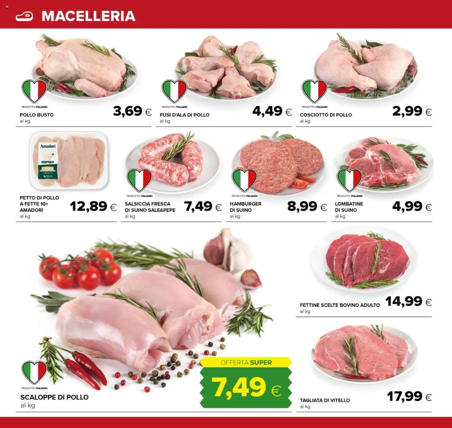 Volantino Oasi del 07.05.2026 | Pagina: 8 | Prodotti: Bovino, Pollo, Suino, Salsiccia