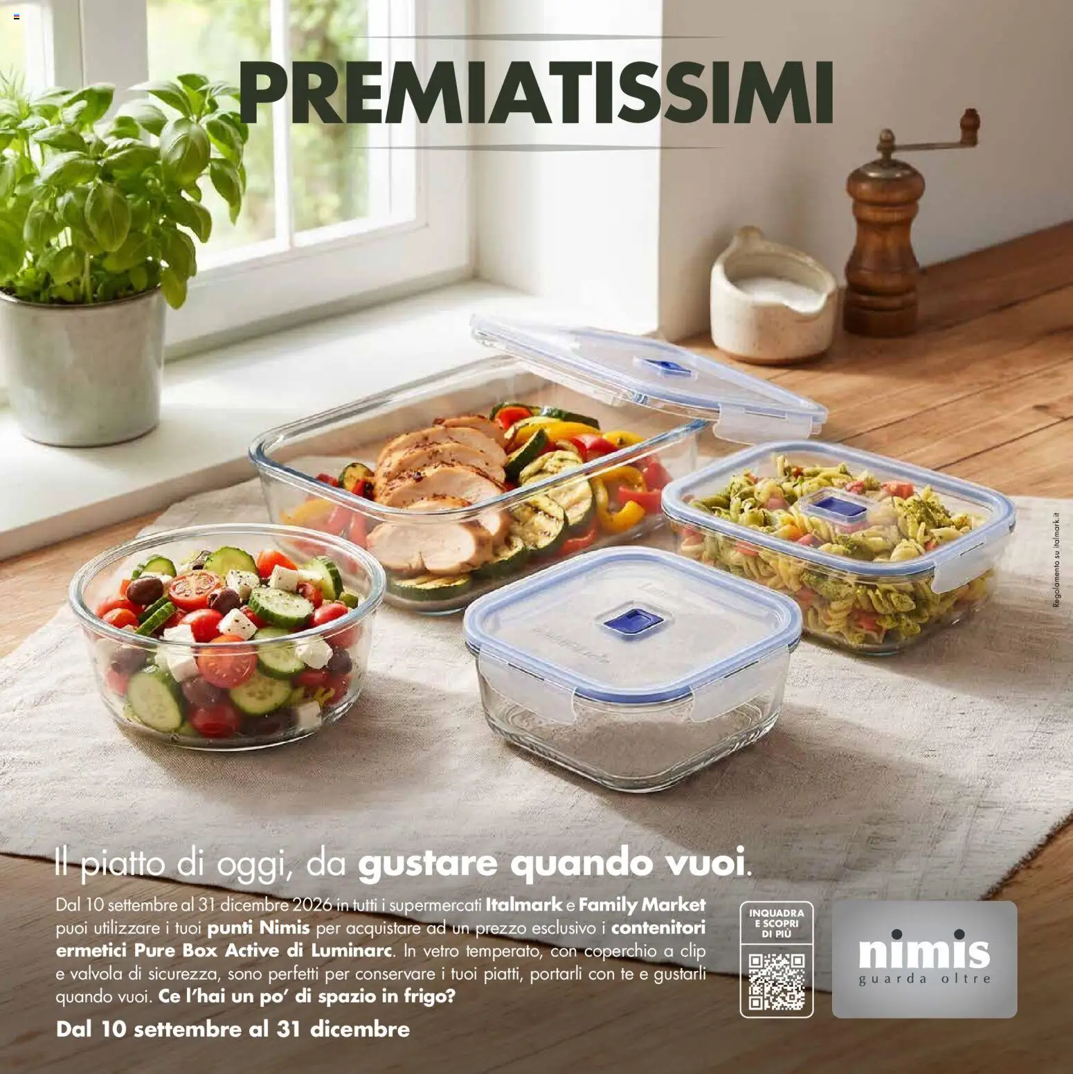 Volantino Italmark del 10/09/2026 | Pagina: 30 | Prodotti: Tè, Coperchio, Piatto