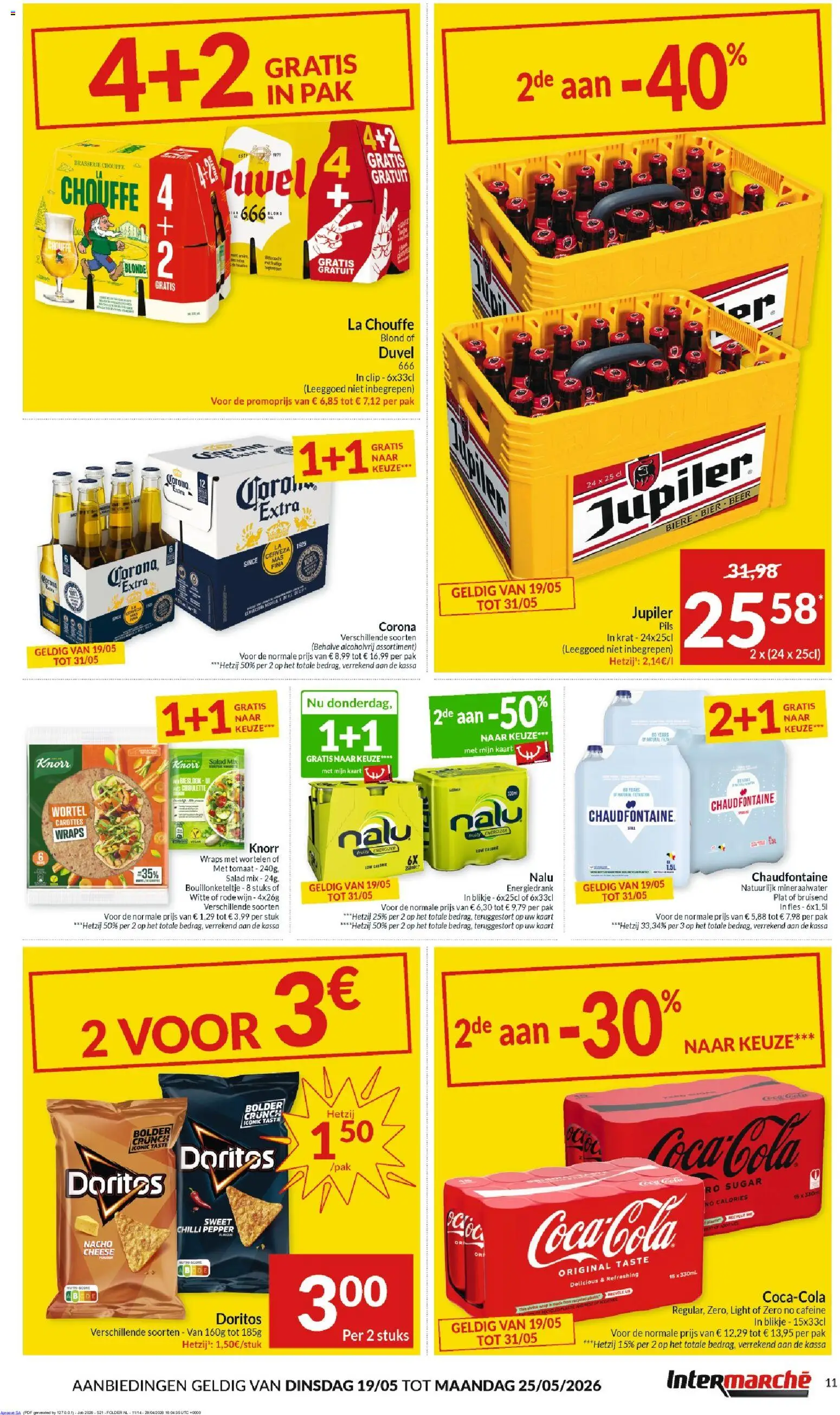 {H1} | Pagina: 11 | Producten: Doritos, La, Mineraalwater, Kaart