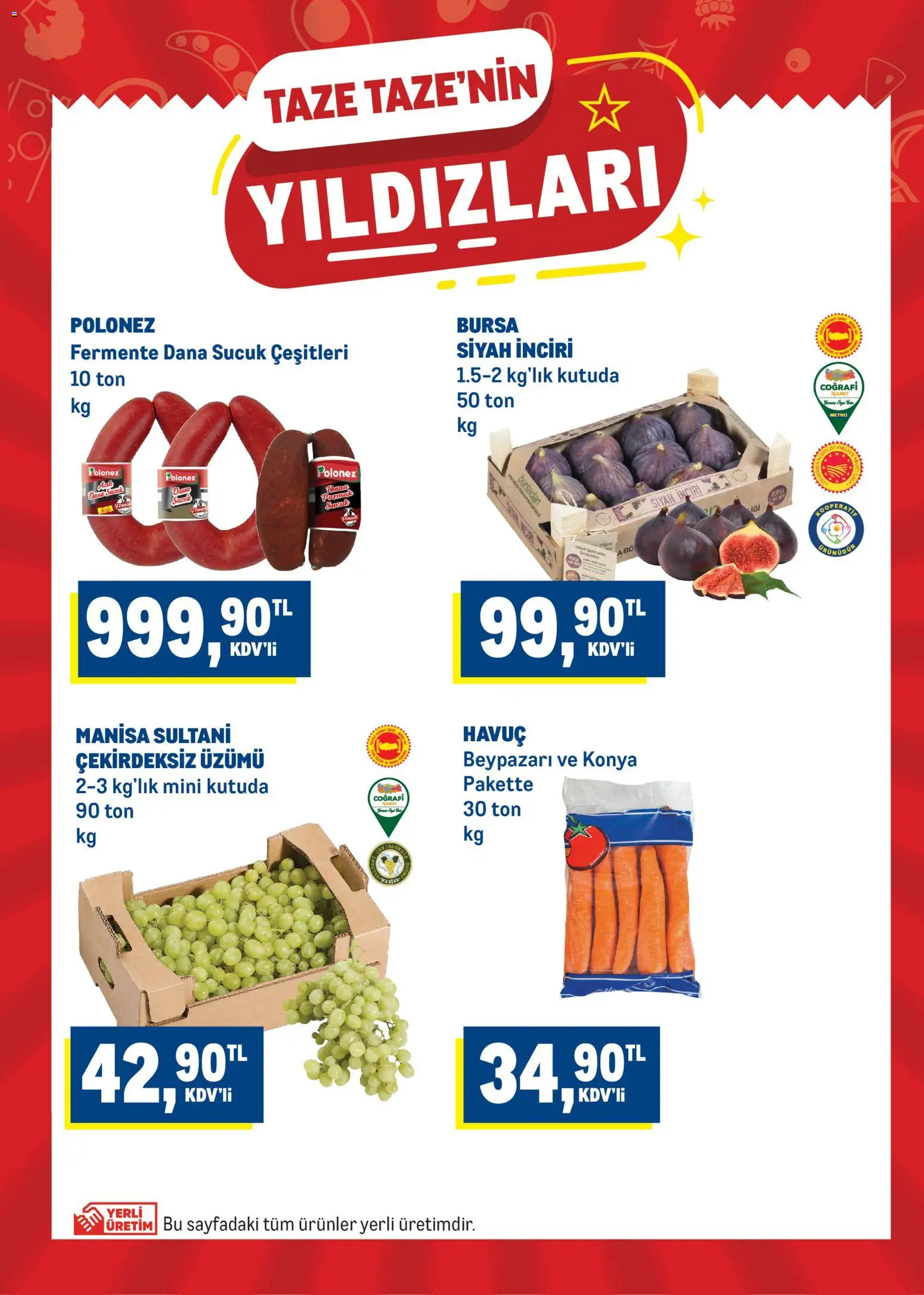 Metro Katalog - 02 Eylül 2026 tarihinden itibaren geçerlidir | Sayfa: 2 | Ürünler: Havuç, Sucuk