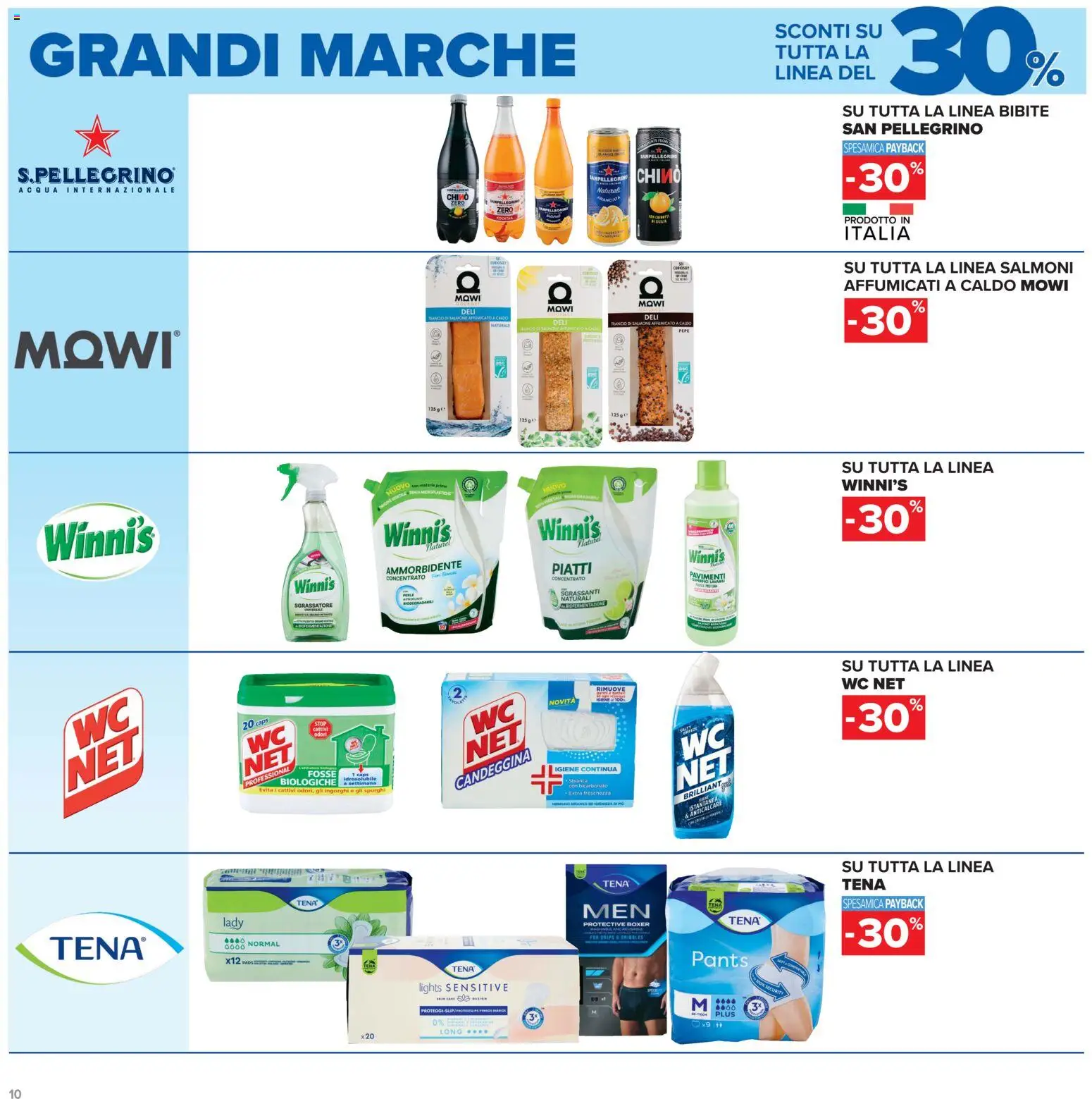 Volantino Carrefour del 15/09/2026 | Pagina: 10 | Prodotti: Salmone affumicato, Anticalcare, Bibite, WC