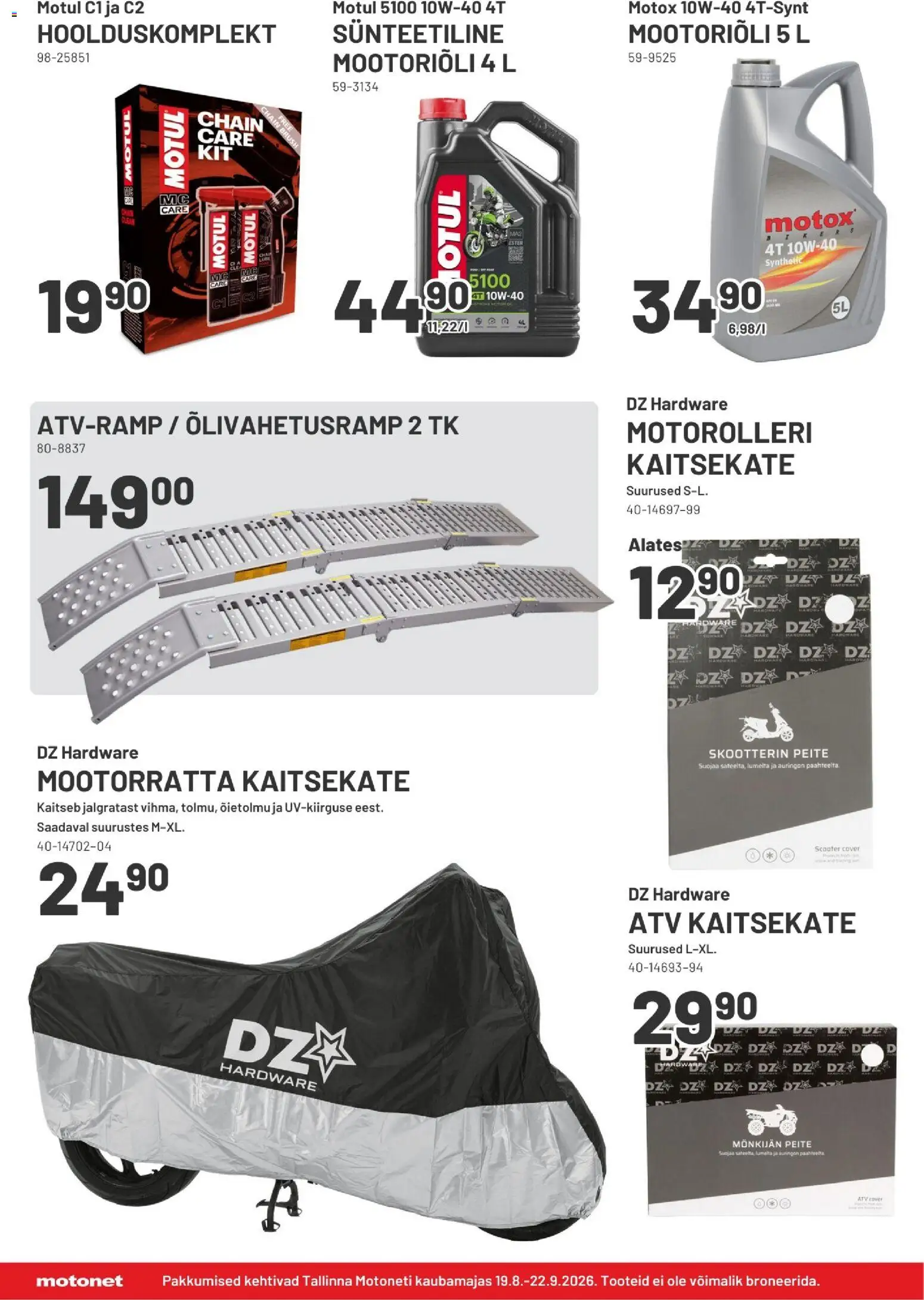 Motonet tarjoukset – voimassa 19/08/2026 alkaen | Sivu: 8