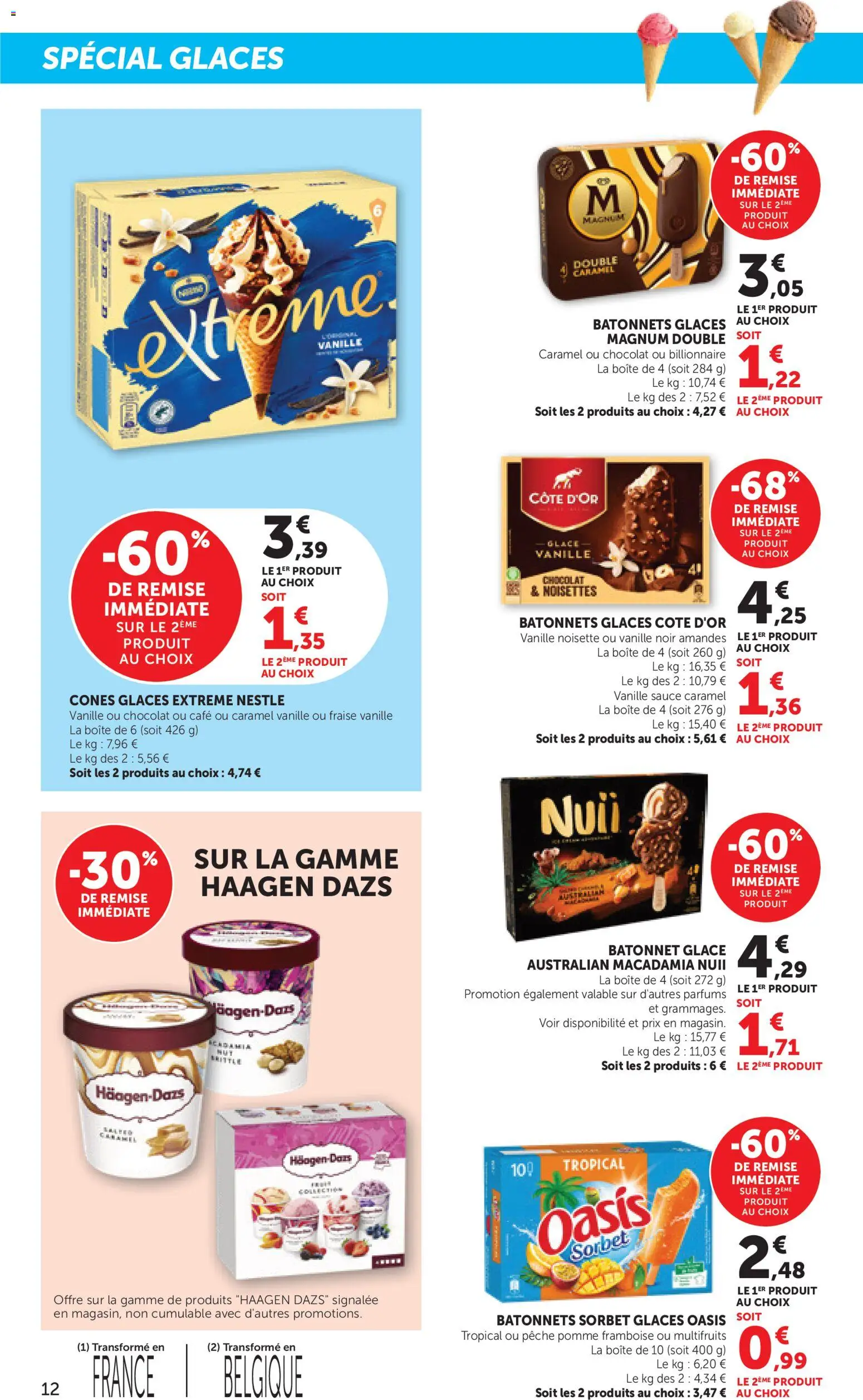 {H1} | Page: 12 | Produits: Fraise, Pêche, Café, Amandes