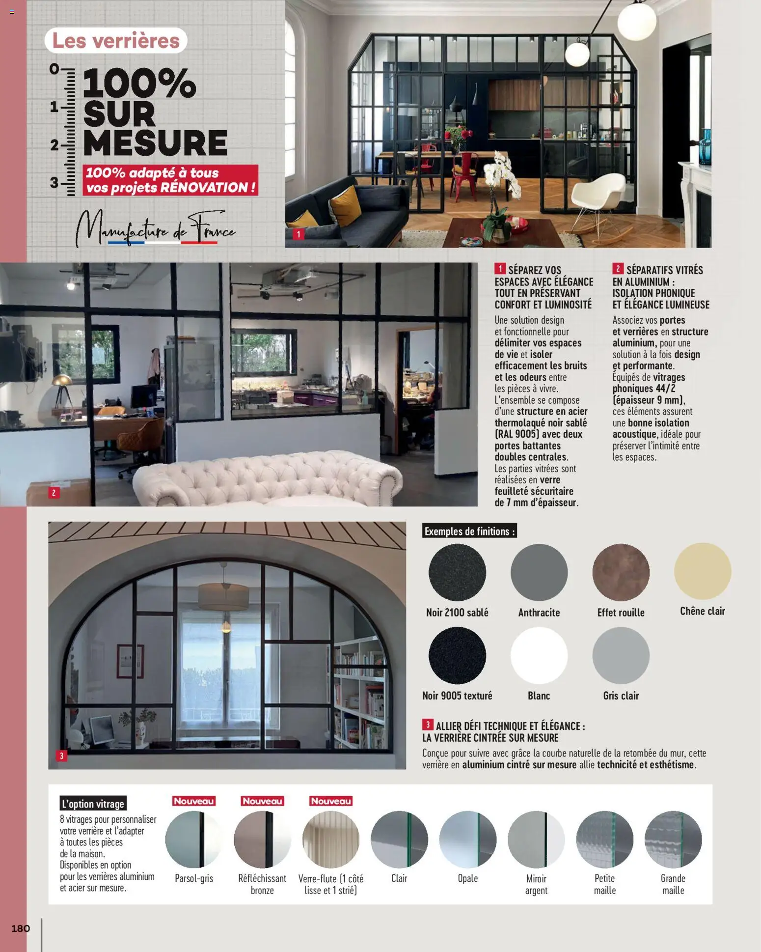 {H1} | Page: 180 | Produits: Verrière, Portes, Miroir, Cintre