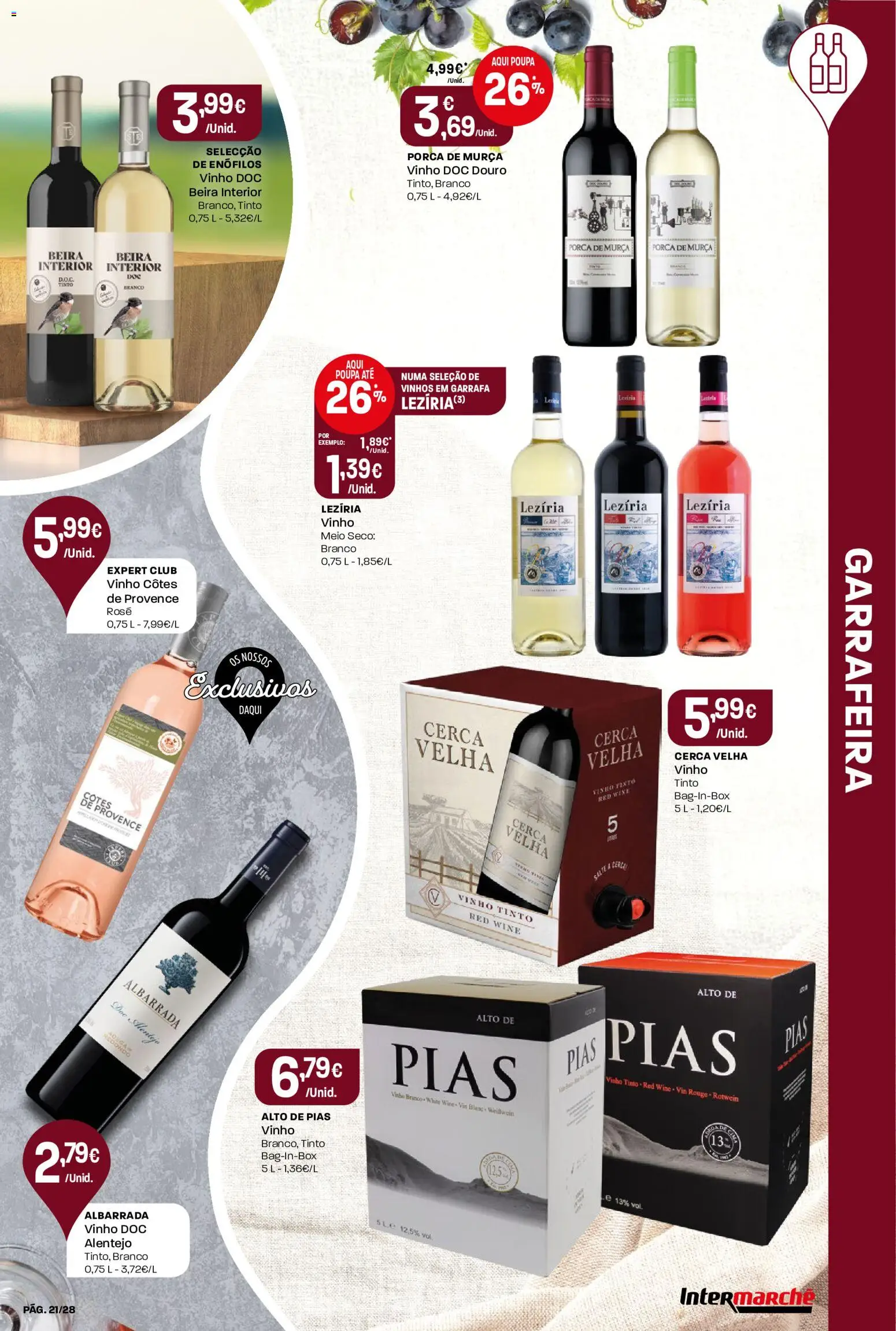 Intermarché Folheto Contact │ válido de 20/08/2026 | Página: 21 | Produtos: Vinho, Vinho tinto