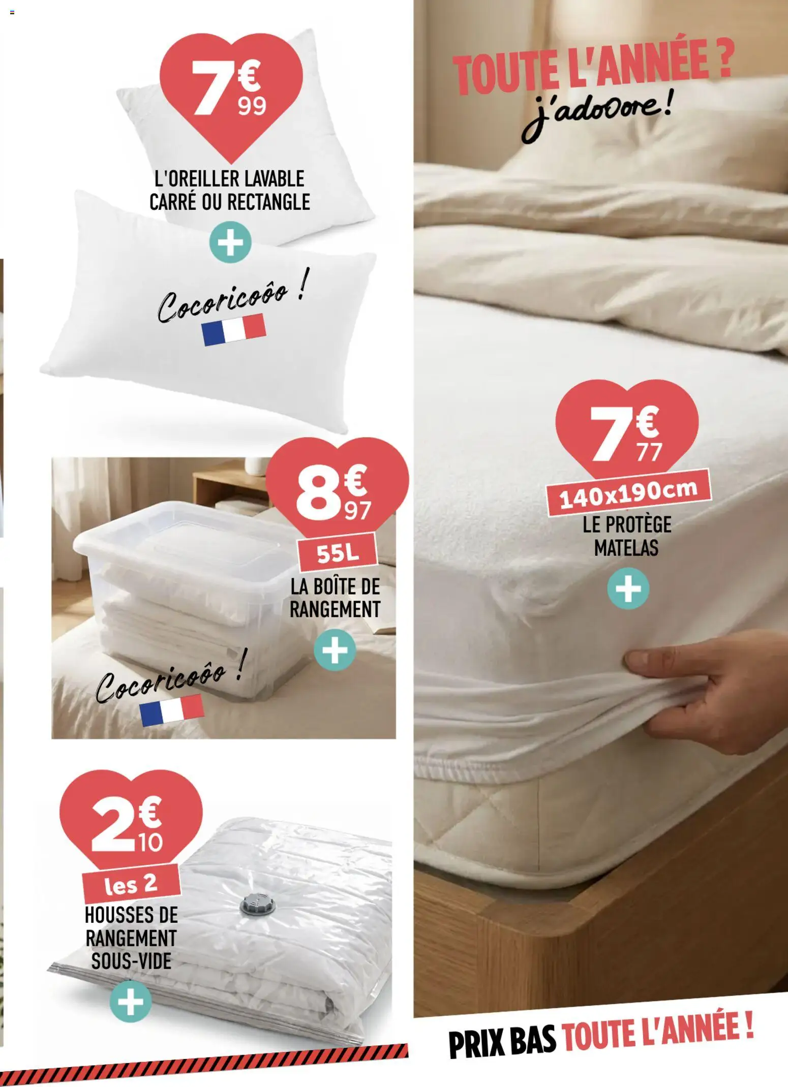 {H1} | Page: 3 | Produits: Matelas, Boîte de rangement