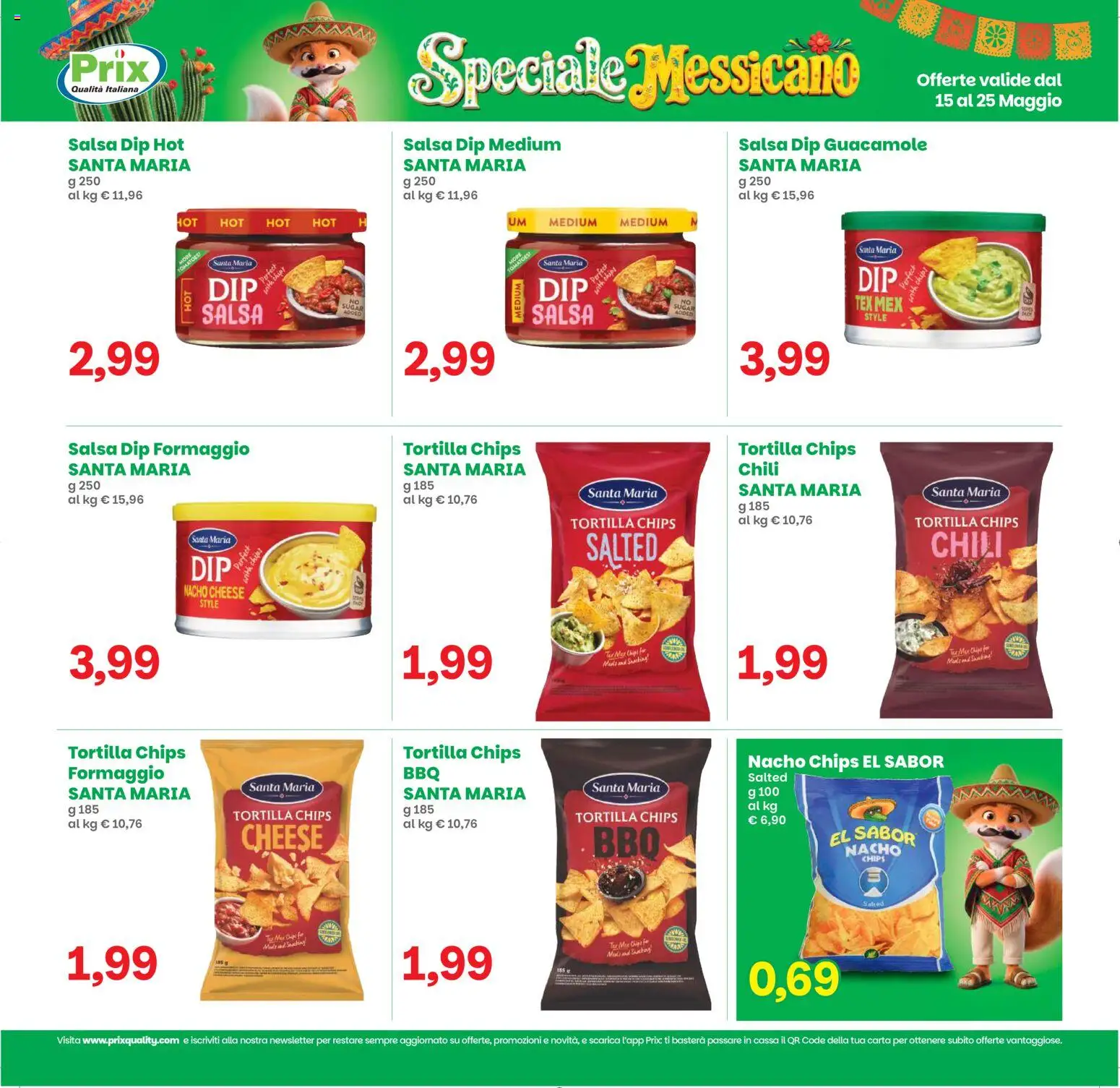 Volantino Prix del 15.05.2026 | Pagina: 14 | Prodotti: Salsa, Formaggio