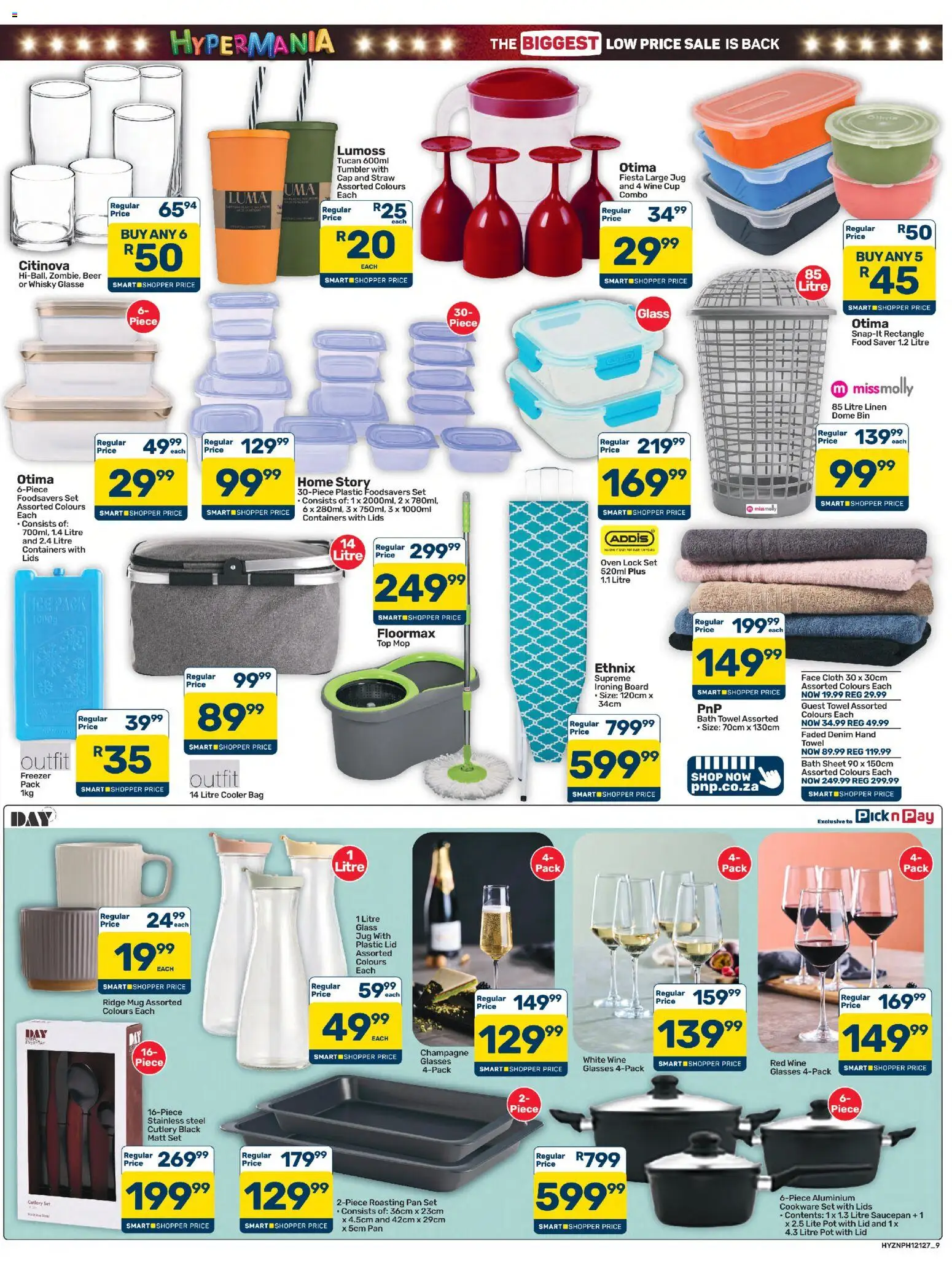 New Pick n Pay catalogue – valid from 25/09/2026 | Page: 9 | Products: Cap, Glasses, Bag, Ironing board