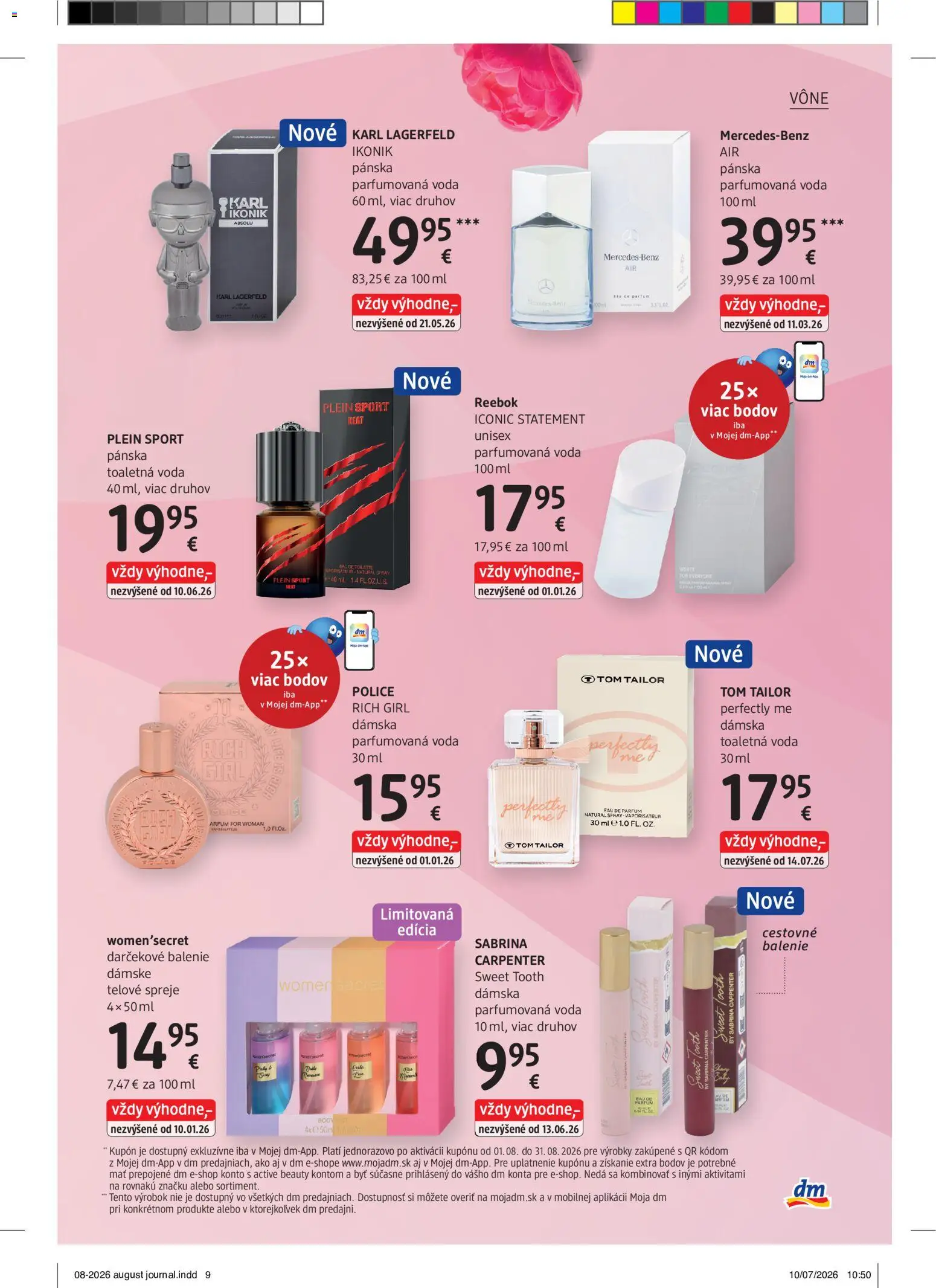 Nové dm drogerie akcie – leták je platný od 01.08.2026 | Strana: 9