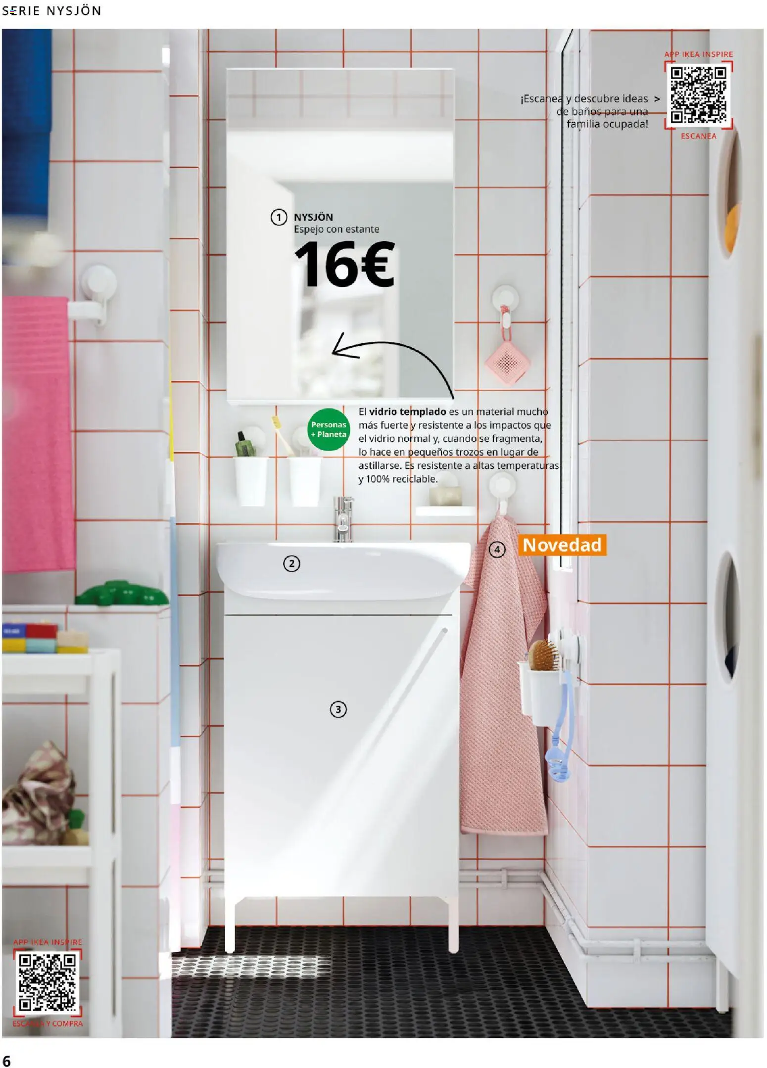 Catálogo IKEA Baňos │ válido desde el 01.02.2026 | Página: 6 | Productos: Estante, Espejo