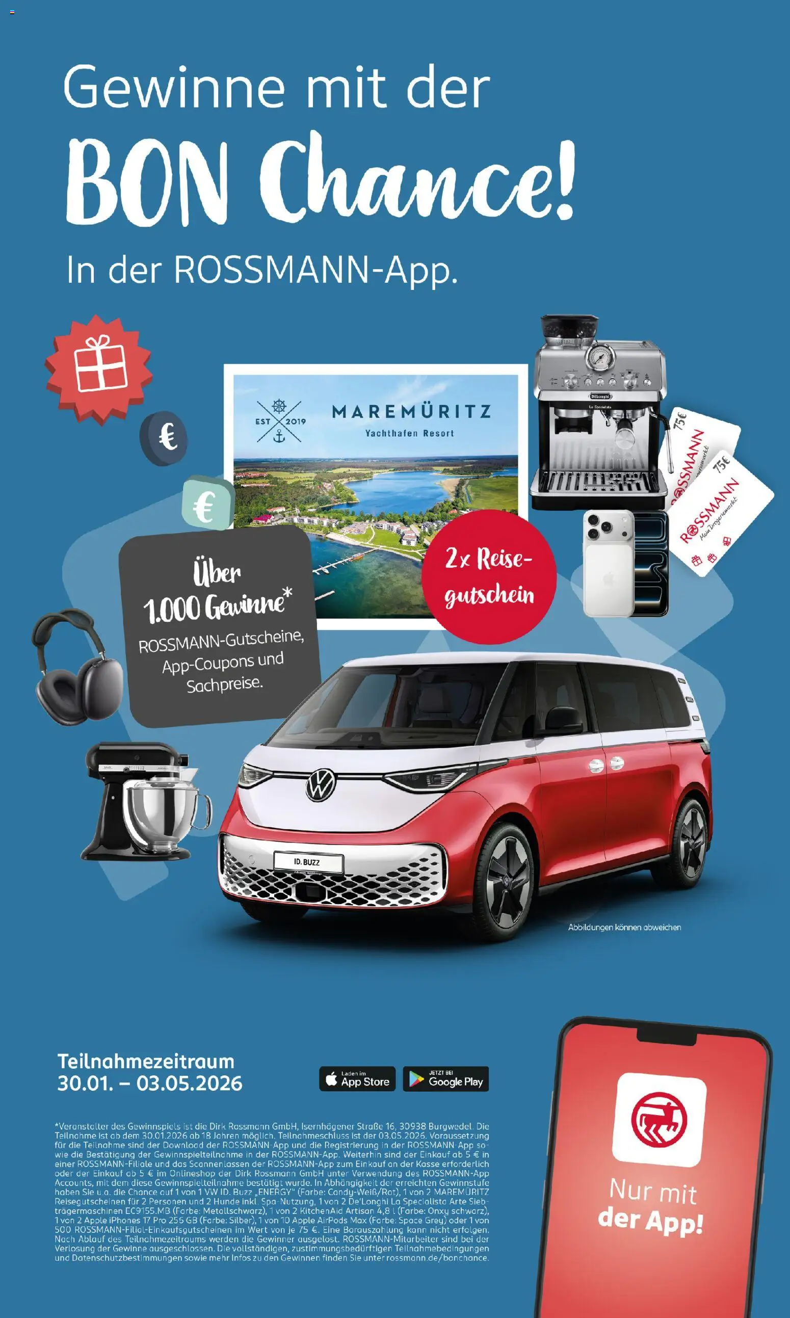 Rossmann Prospekt 	 – gültig ab 13.04.2026 | Seite: 3 | Produkte: Airpods, Apple, Smartphone