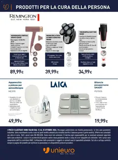 Anteprima del volantino Unieuro volantino Piccoli elettrodomestici valido a partire dal 12/10/2026 | Pagina: 33 | Prodotti: Rasoio, Smartphone, Tagliacapelli, Astuccio
