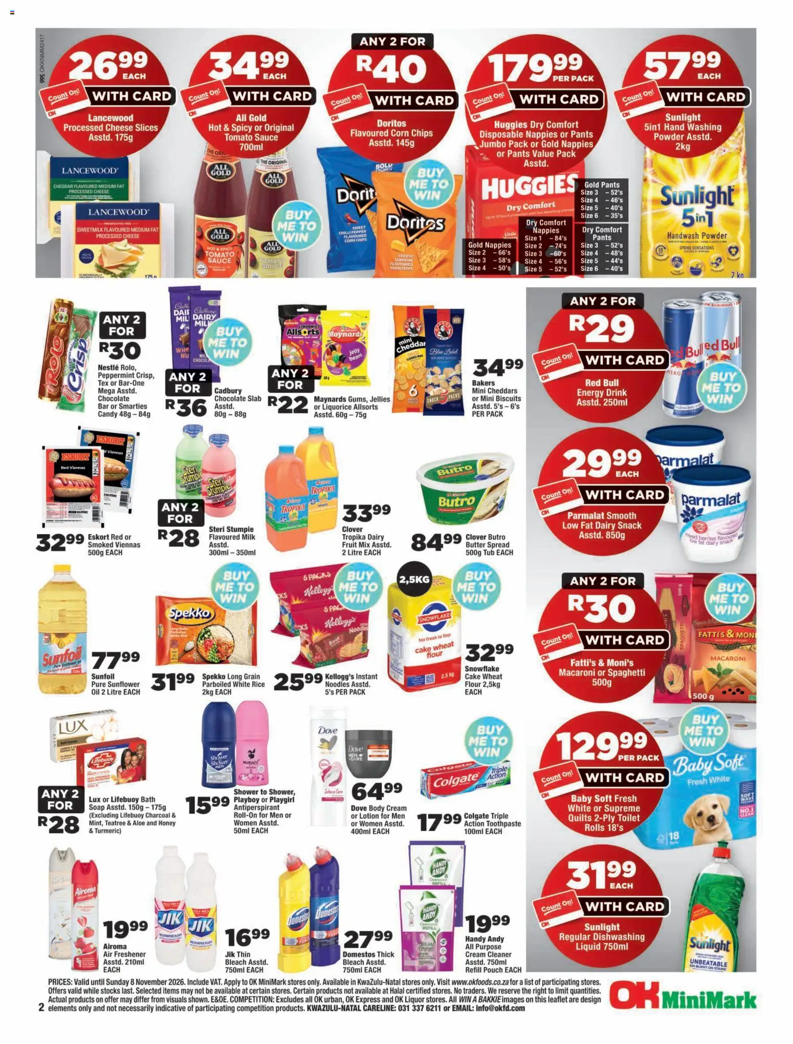 New OK Foods catalogue – valid from 23/10/2026 | Page: 2 | Products: Butter, Tomato sauce, Soap, Toothpaste