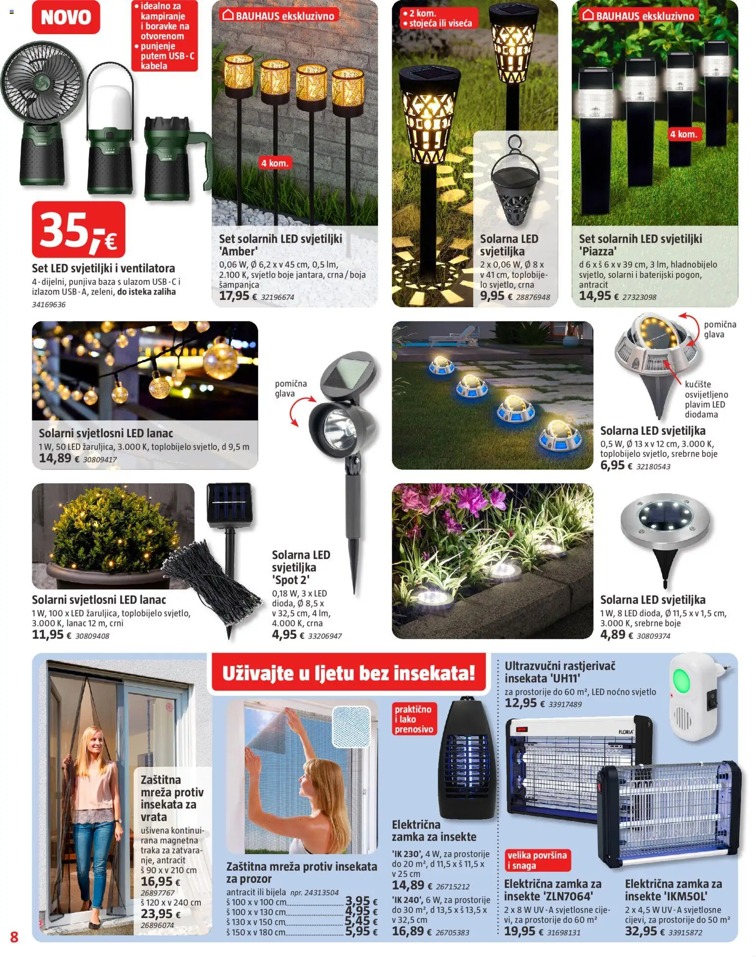 Bauhaus katalog | vrijedi od 03.06.2026 | Stranica: 8 | Proizvodi: Svjetiljka, USB