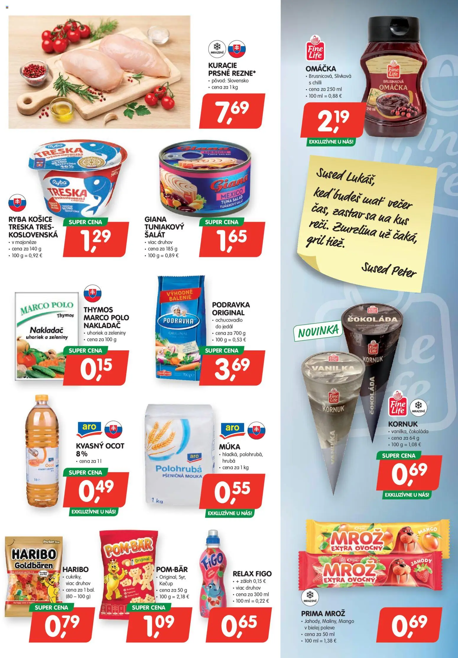 Nové Môj obchod akcie – leták je platný od 31.07.2026 | Strana: 3 | Produkty: Gril, Kečup, Šalát, Mango