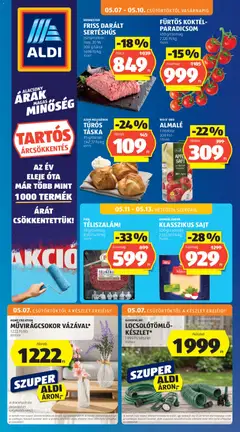 Aldi akciós újság - amely érvényes a következő dátumtól: 07.05.2026