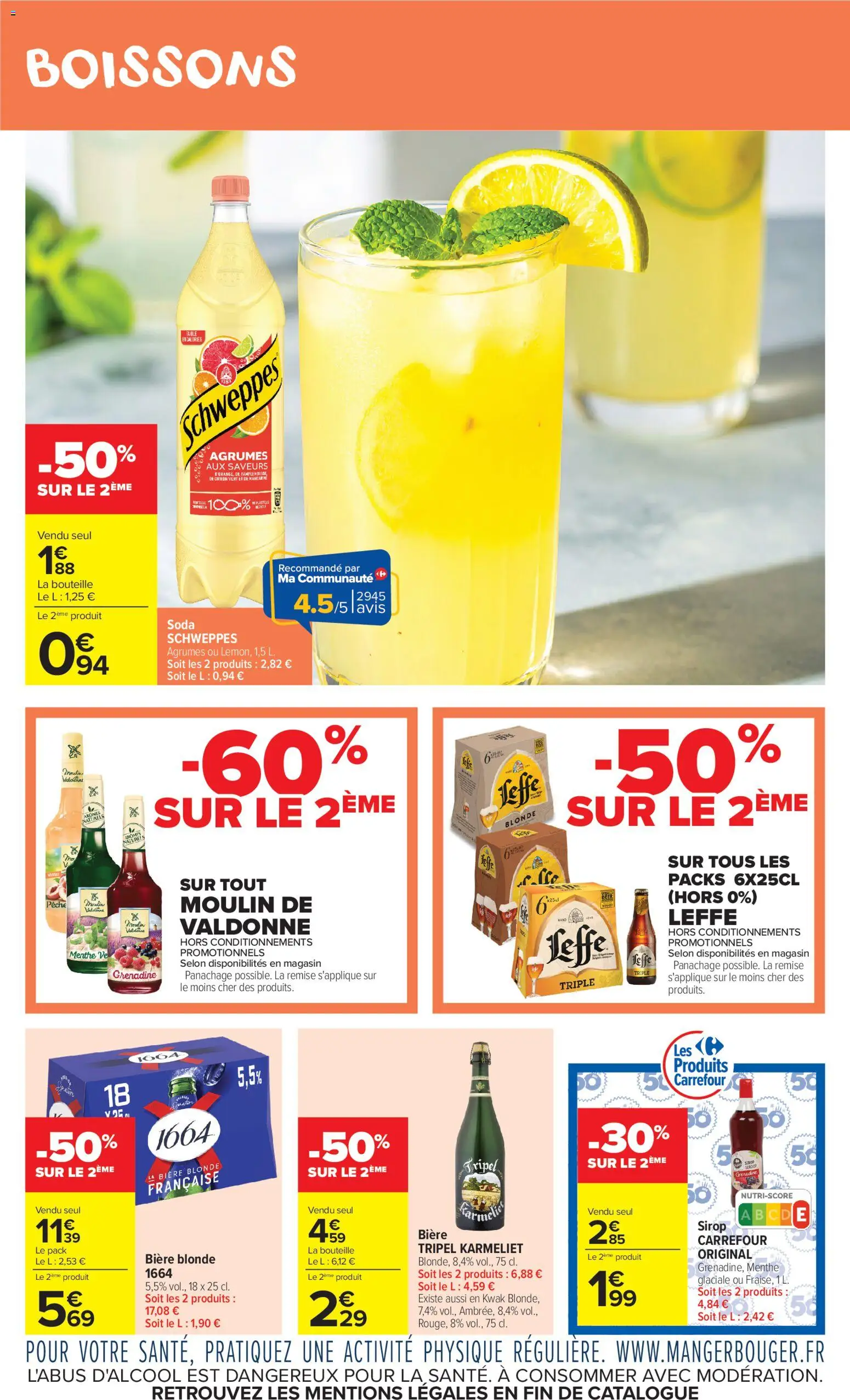 {H1} | Page: 10 | Produits: Citron, Menthe, Pêche, Bière