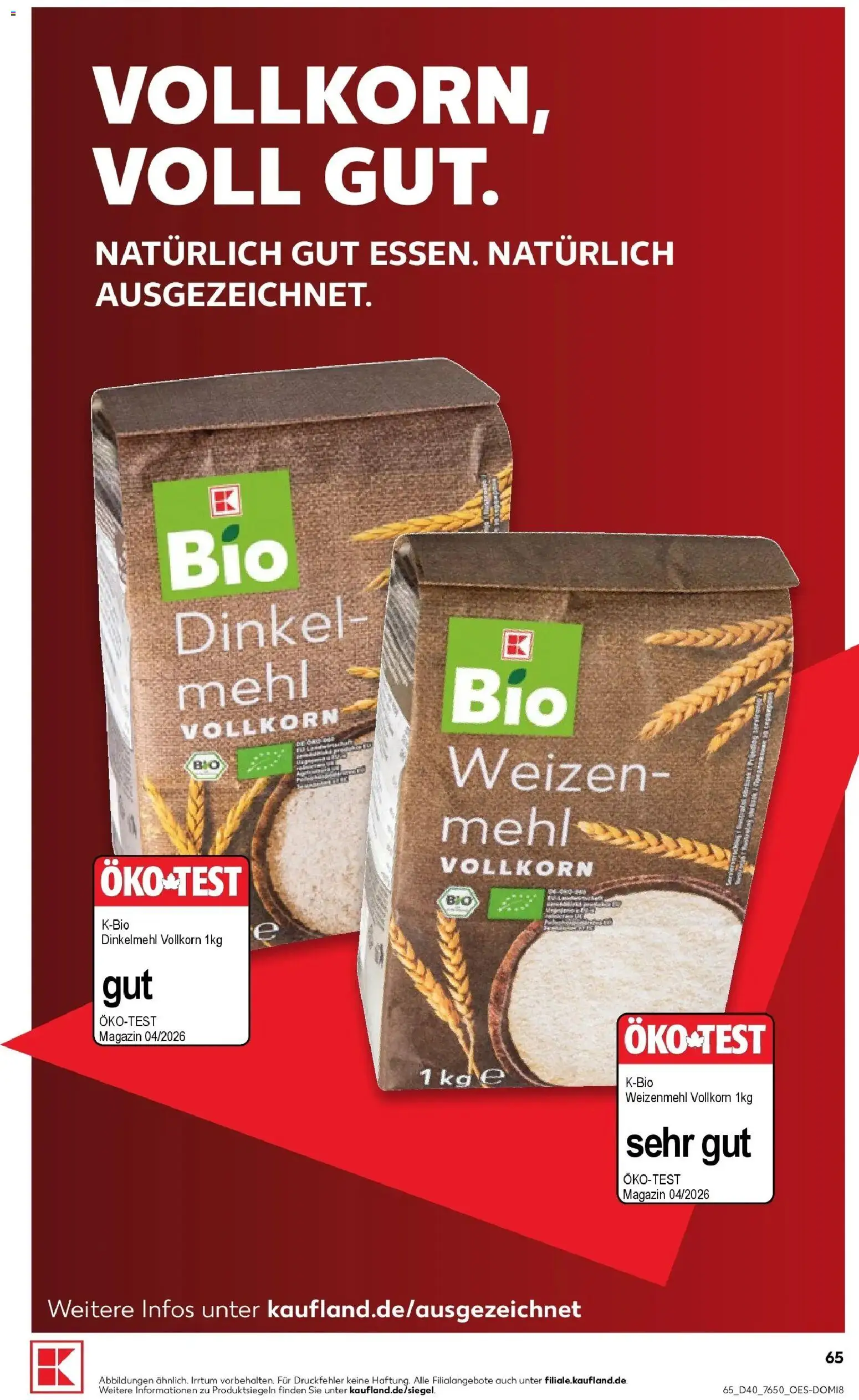 Prospekt Kaufland ab 28.09.2026 » Angebote Online zum Blättern | Seite: 75 | Produkte: Mehl, Weizenmehl, Magazin