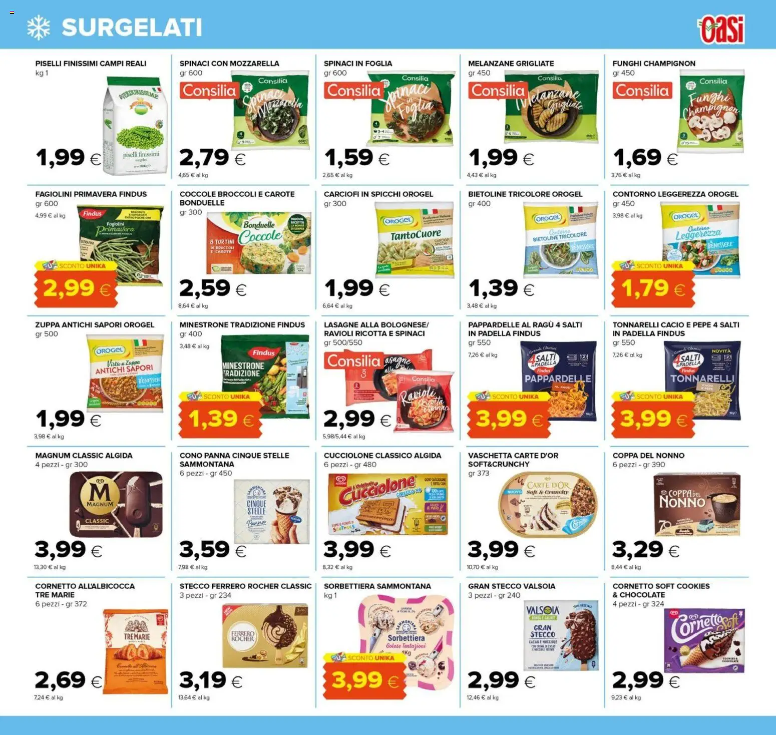 Volantino Oasi del 14/09/2026 | Pagina: 15 | Prodotti: Ferrero Rocher, Broccoli, Ravioli, Ricotta