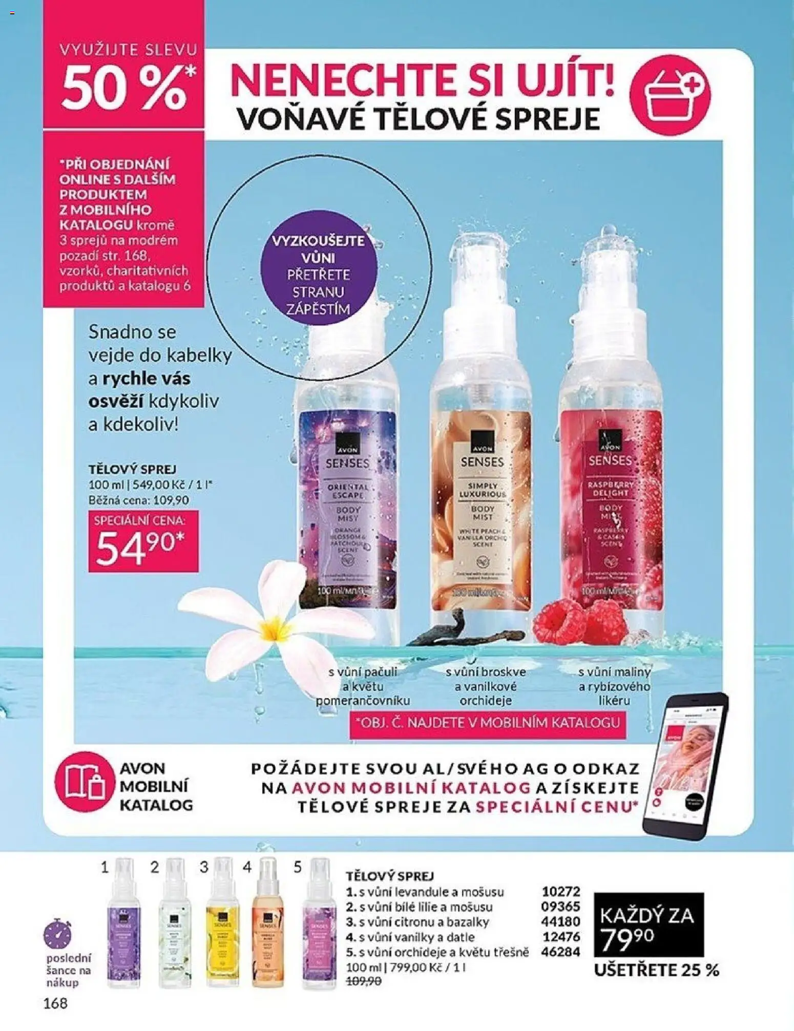 Avon Katalog 05/2026 od 01.05.2026 | Strana: 168 | Produkty: Třešně, Maliny, Datle, Kabelky