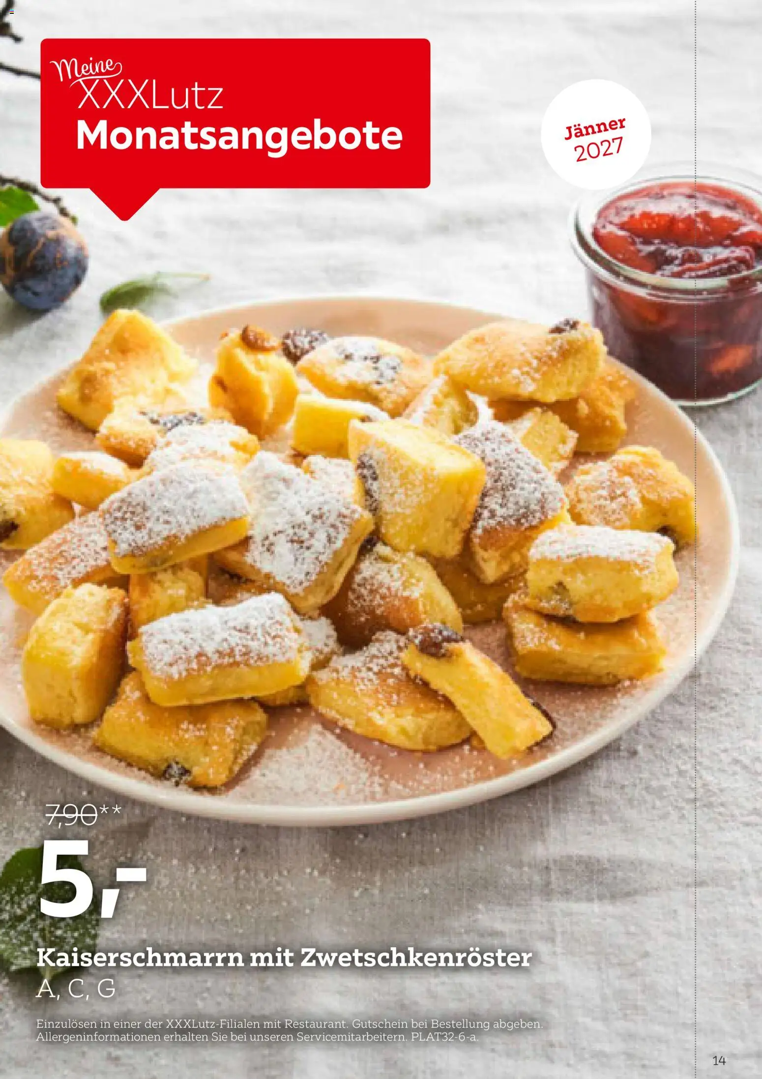 XXXLutz Restaurant gültig ab 01.08.2026 | Seite: 14