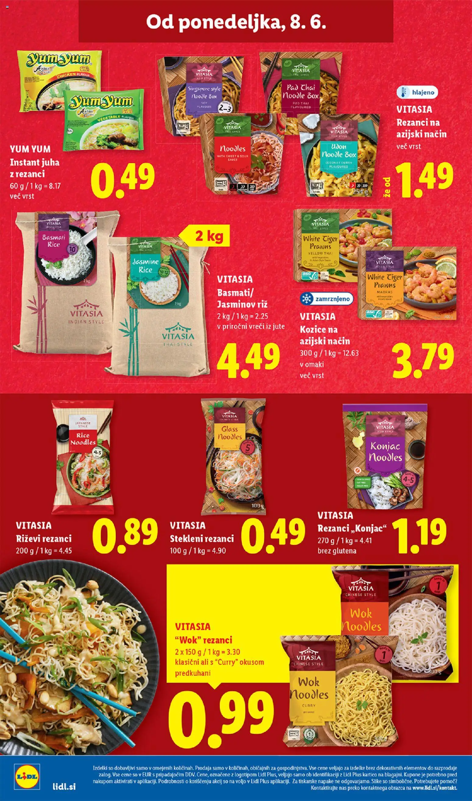 Novi Lidl katalog ponudbe – veljaven od 04.06.2026 | Stran: 52 | Izdelki: Rezanci, Kozice, Juha, Riz