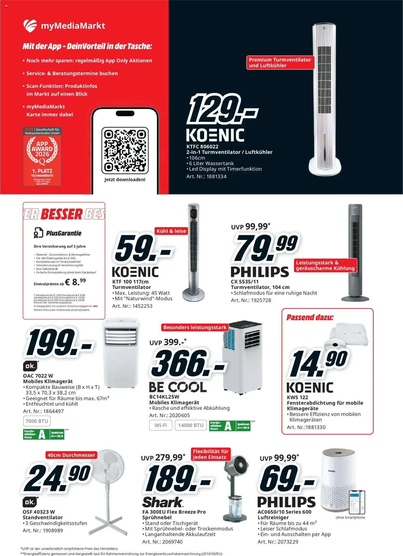 Media Markt Angebote gültig ab 24.05.2026 | Seite: 18 | Produkte: Smartphone, Tasche, Luftreiniger