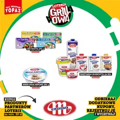 Pogląd oferty "Topaz gazetka - Kupuj, Grilluj I Wygrywaj" - ważna od 20.04.2026 | Strona: 42 | Produkty: Serek, Grill, Ser, Śmietana