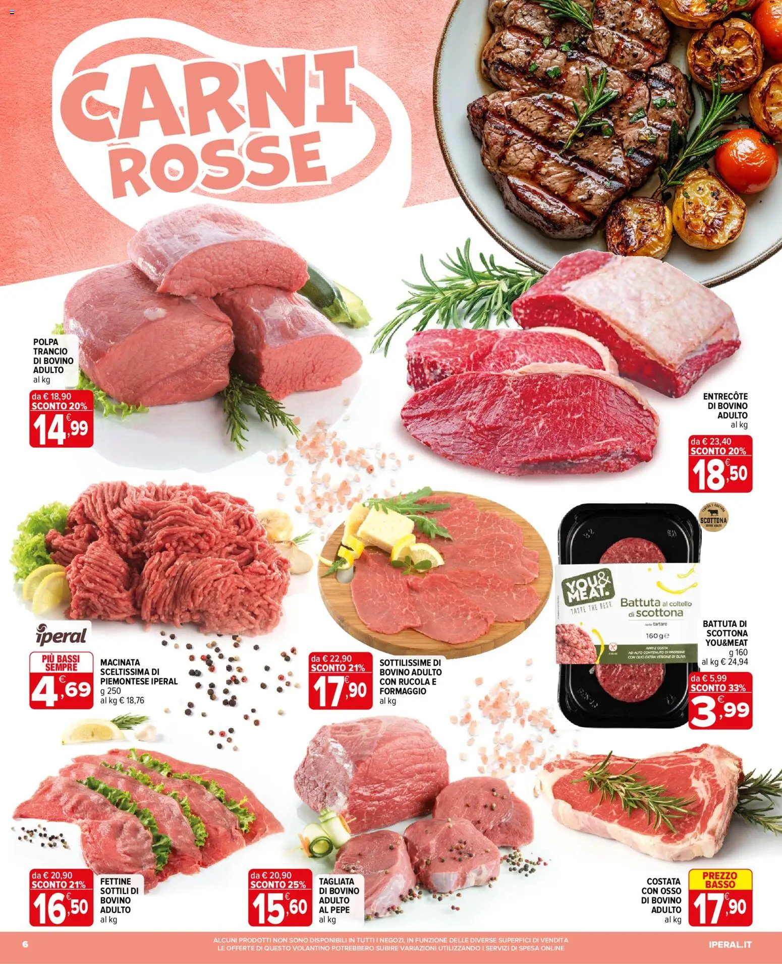 Volantino Iperal del 17.06.2026 | Pagina: 6 | Prodotti: Rucola, Olio, The, Olio extra vergine