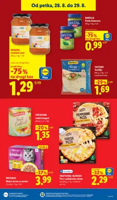 Lidl katalog akcije – veljaven od 27.08.2026 | Stran: 39 | Izdelki: Hrana za mačke, Barilla, Kos, Pica