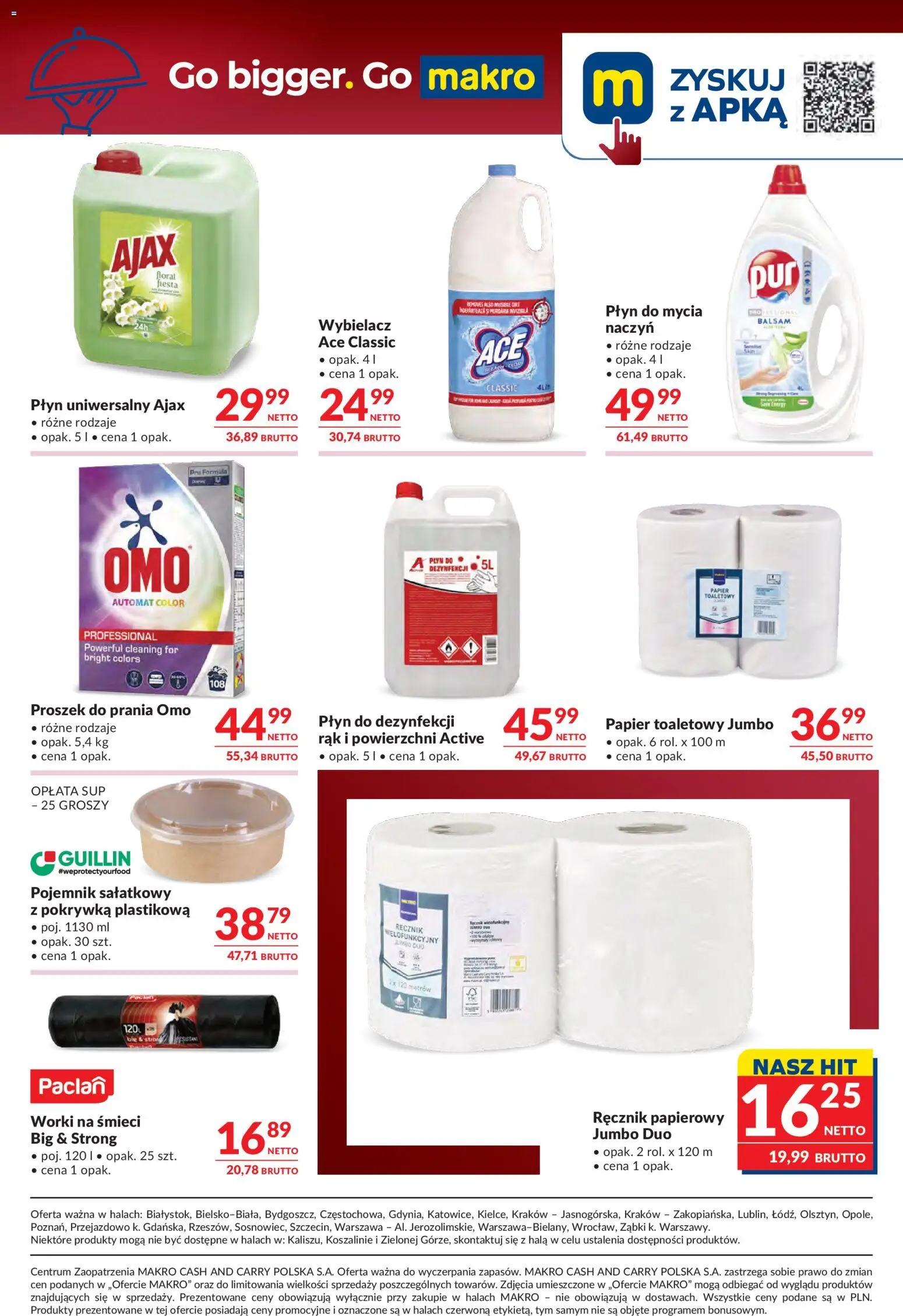 Makro gazetka - Oferta dla gastronomii od 21.07.2026 | Strona: 10 | Produkty: Papier toaletowy, Proszek do prania, Ręcznik papierowy, Płyn do mycia naczyń