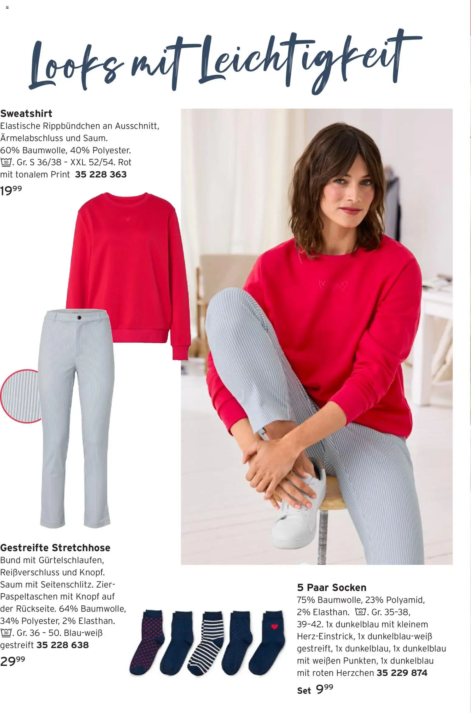Prospekt Tchibo Zeitlose Looks & Kreative Helfer – gültig ab 12.08.2026 | Seite: 20 | Produkte: Sweatshirt, Socken