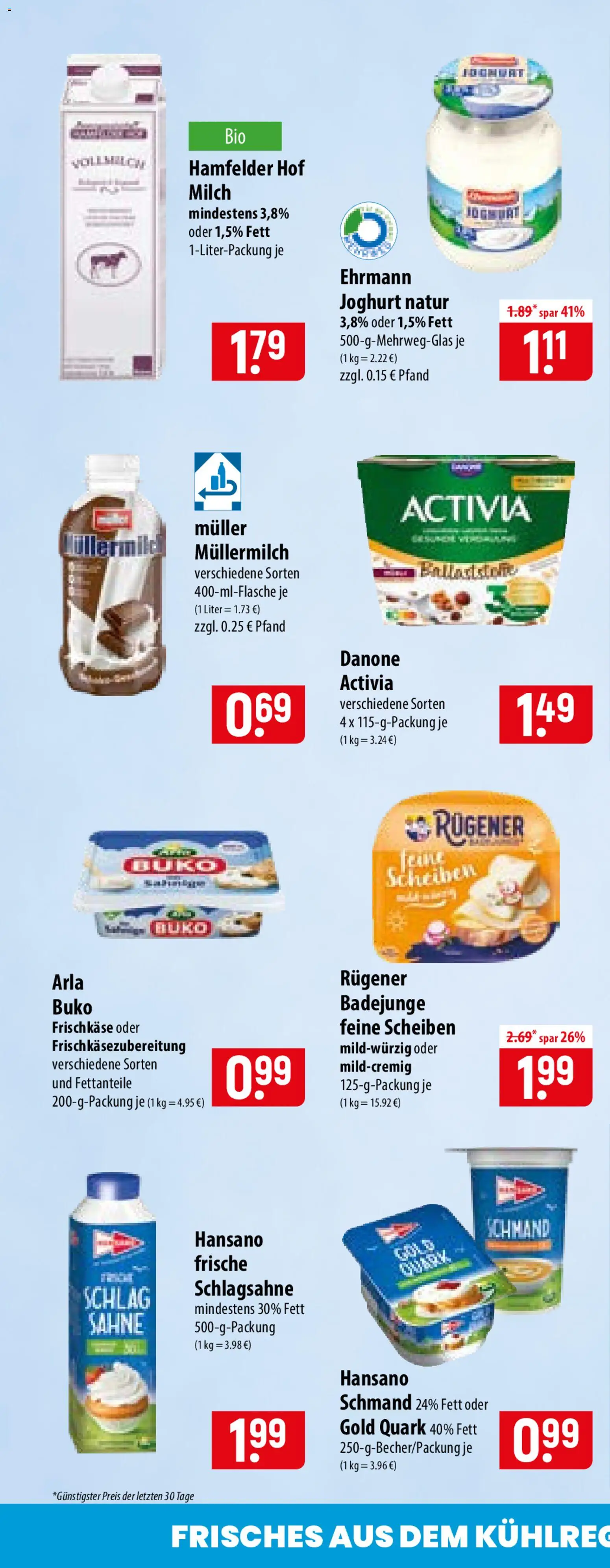 Famila Prospekt – gültig ab 13.07.2026 | Seite: 16 | Produkte: Joghurt, Müllermilch, Muller mullermilch, Sahne