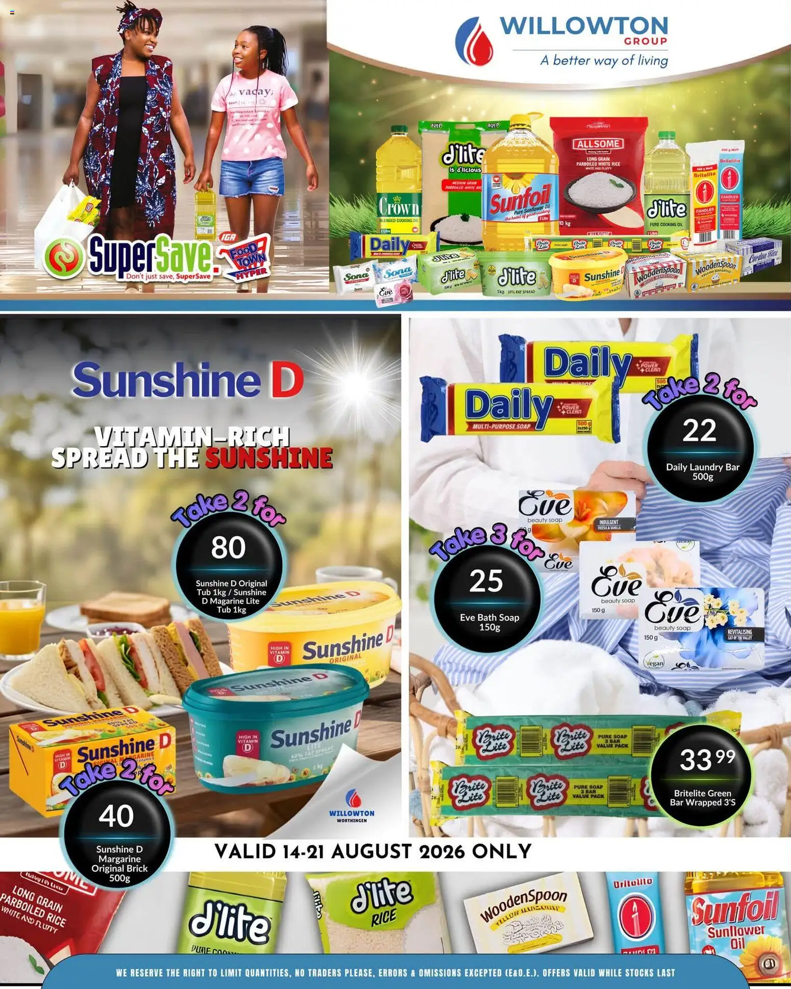 New Super Save catalogue – valid from 18/08/2026 | Page: 17 | Products: Bath, Margarine, Rice, Soap